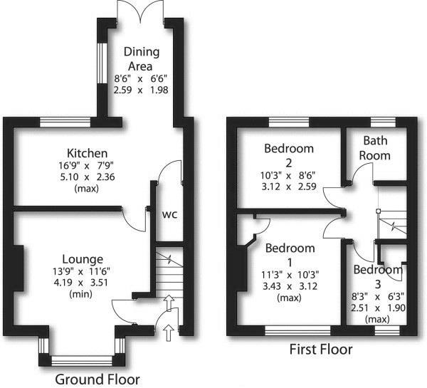 3 Bedrooms Terraced house for sale in Glenview Road, Eldwick BD16