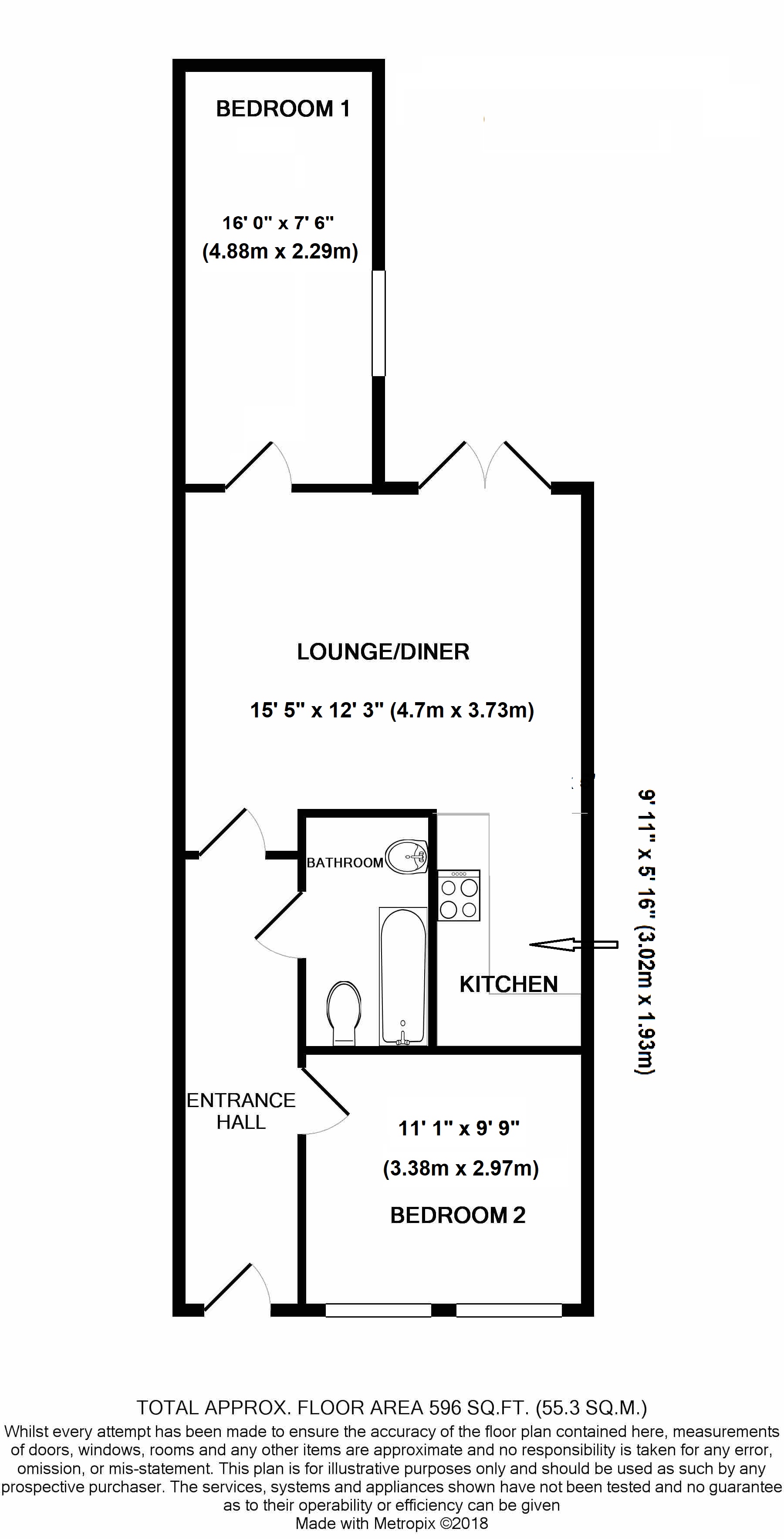 Lower Ground Floor, 15, Bedford Square, Brighton floorplan