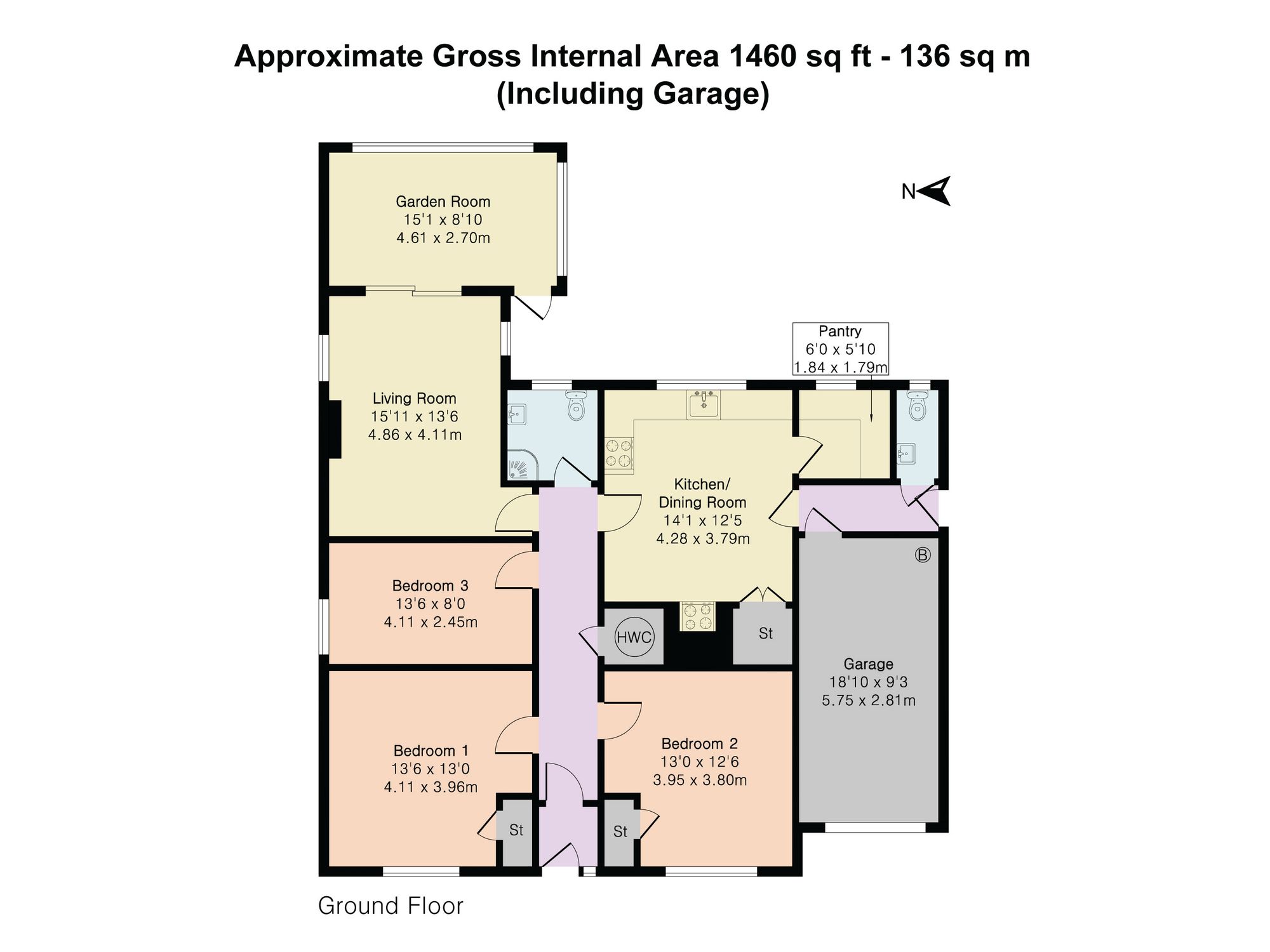 Spinks Farm Bungalow Valley Road, Stowmarket floorplan
