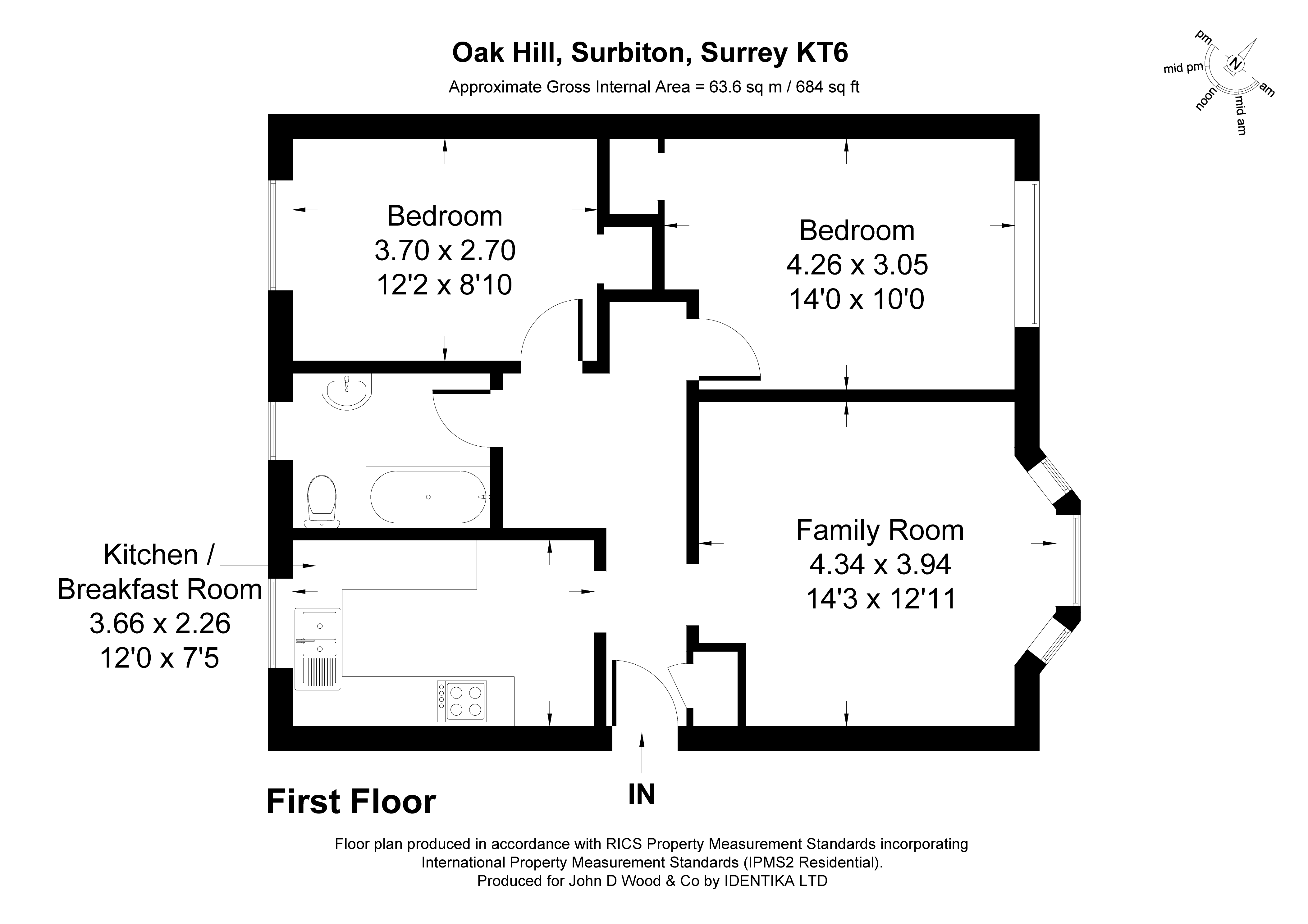 28, Oak Hill, Surbiton floorplan
