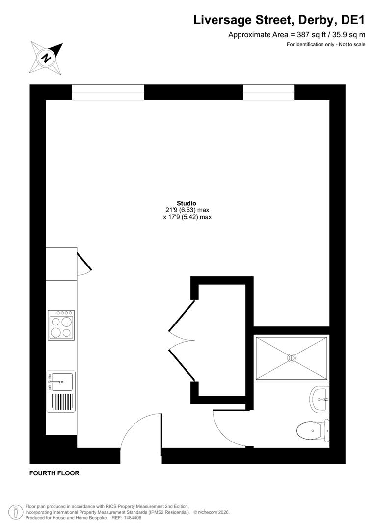 Apartment 83, 34, Liversage Street, Derby floorplan