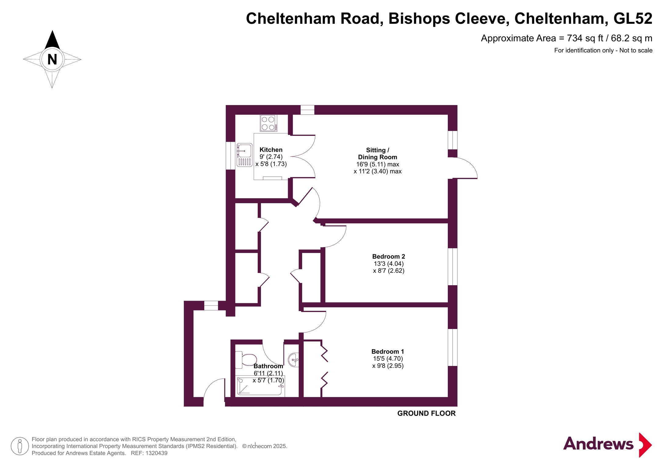 8 St. Michaels Court,, Cheltenham Road, Cheltenham floorplan