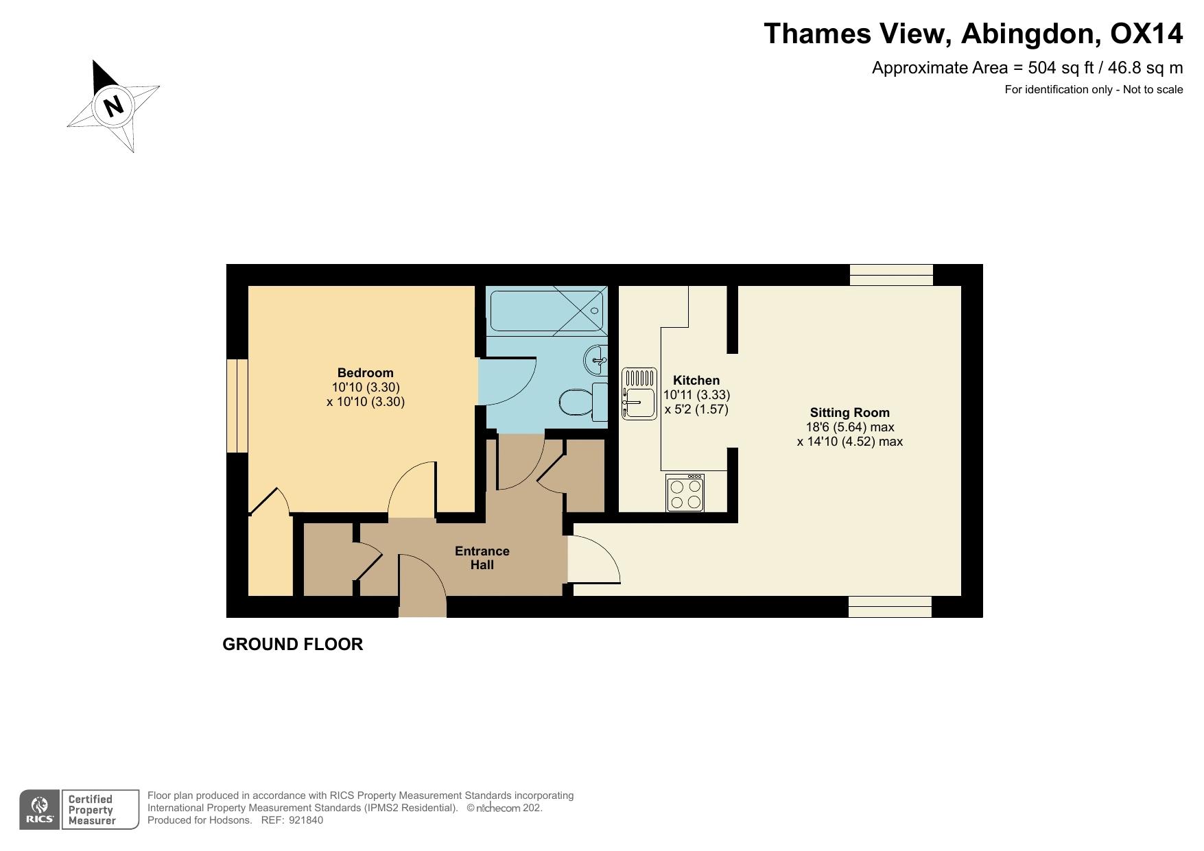 Thames View, Abingdon OX14, 1 bedroom flat to rent 64793590