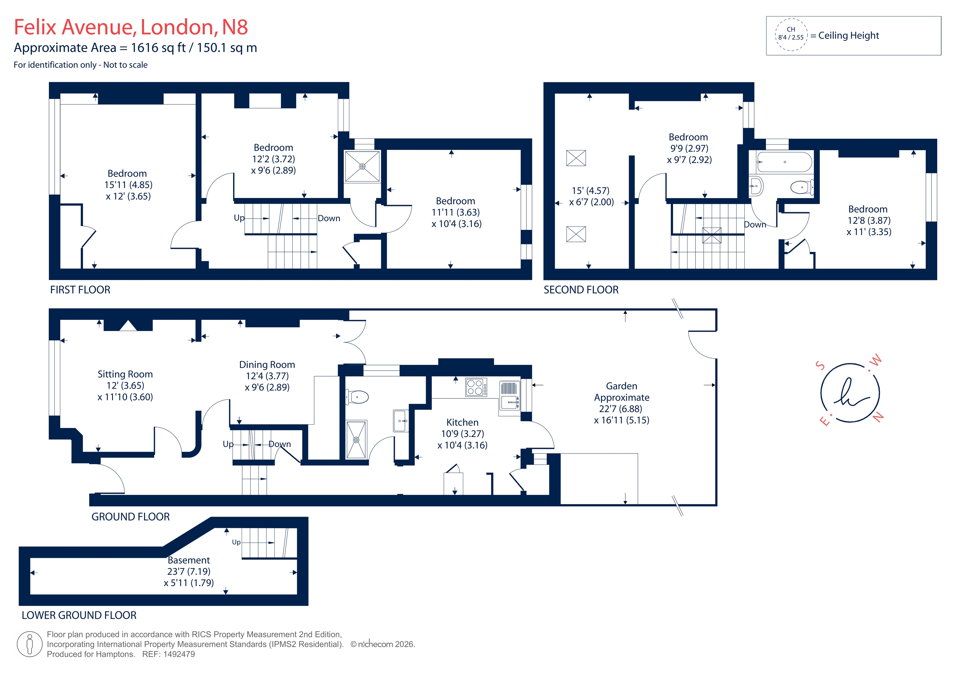 15, Felix Avenue, London floorplan