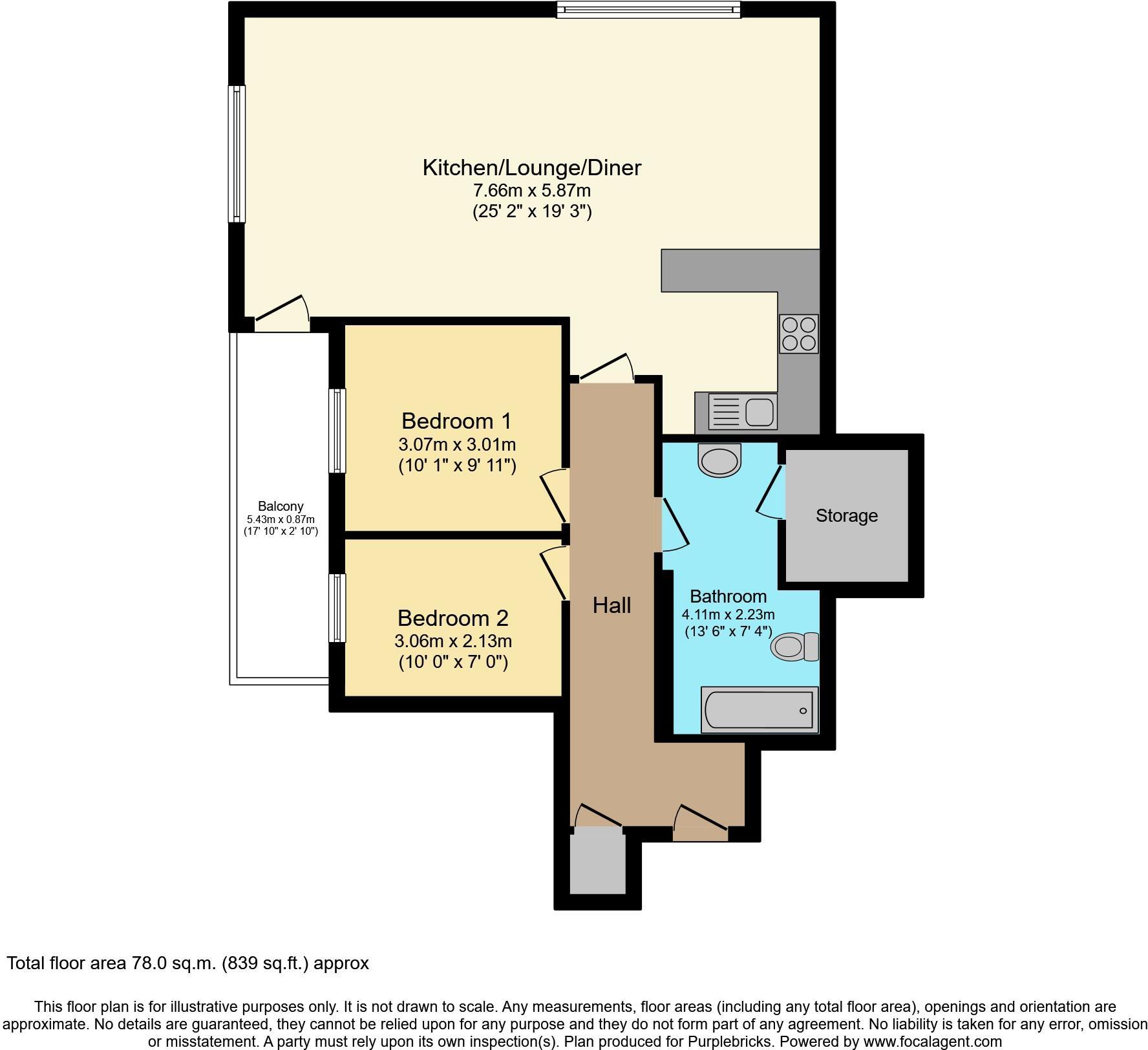99, Conway Street, Merseyside floorplan