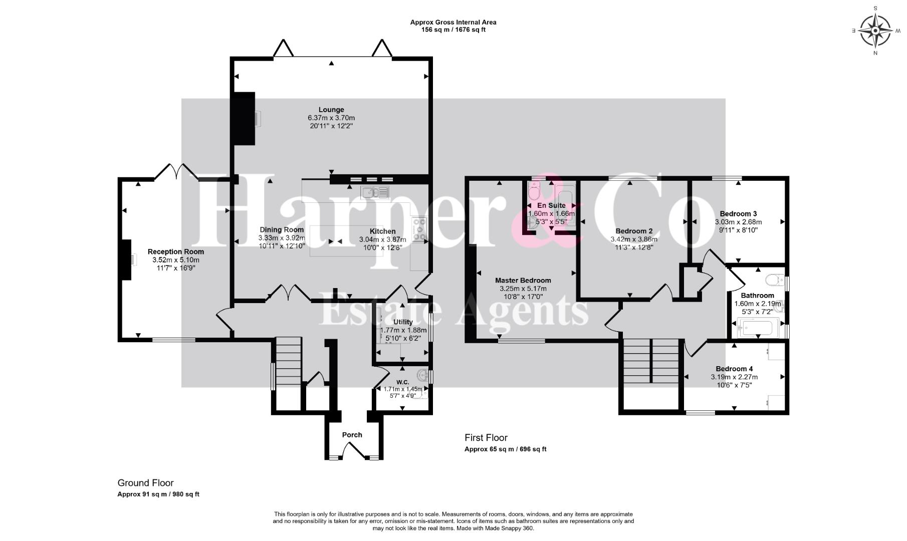 47, Oak Tree Close, Darlington floorplan