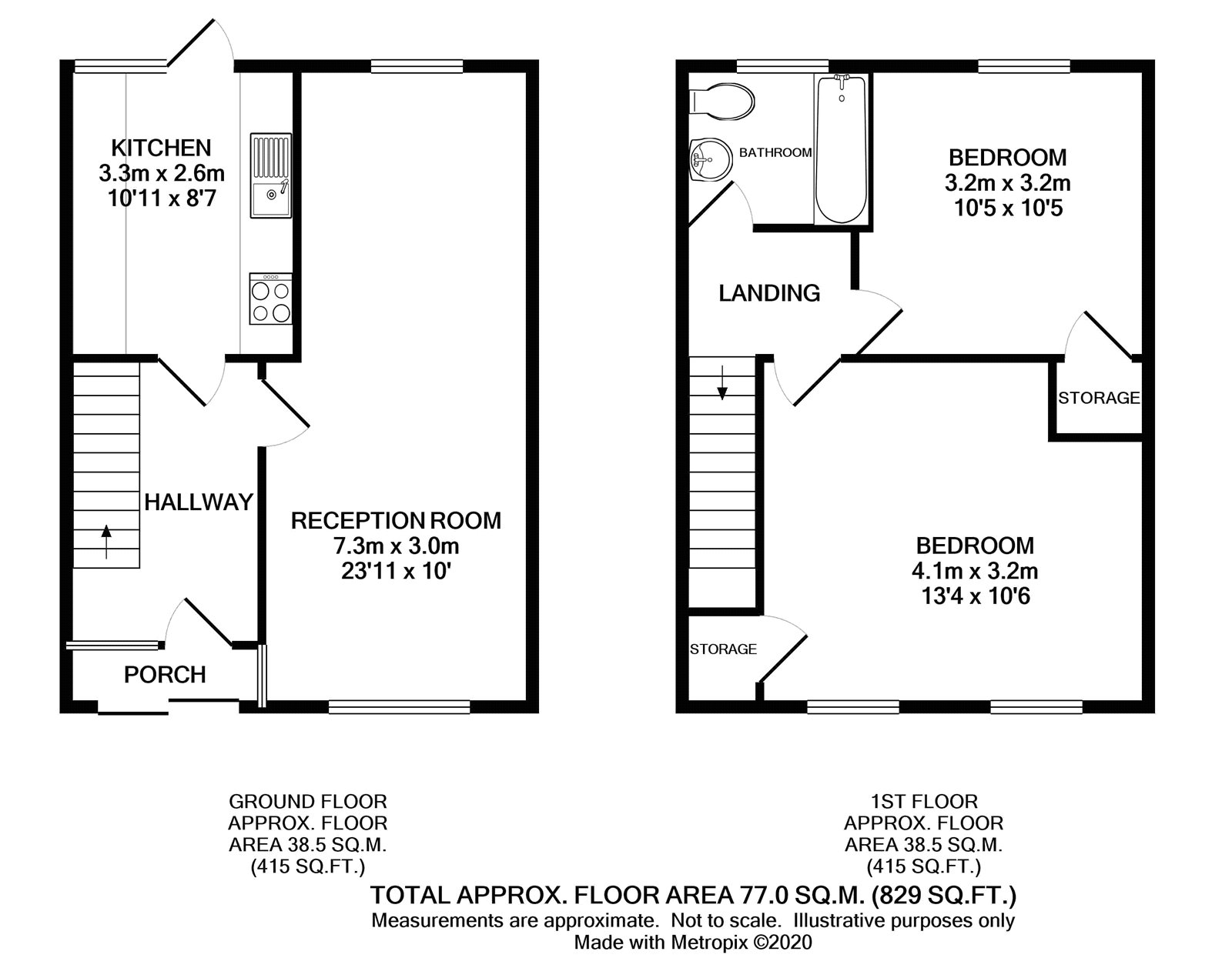 Hollytree Avenue, Swanley, Kent BR8, 2 bedroom terraced house for sale