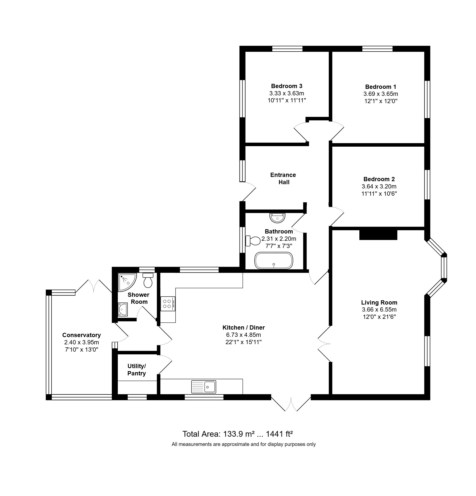 Allington Lodge, King John Bank, Walpole St. Andrew floorplan