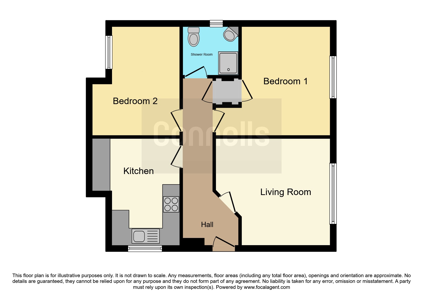 70, Louville Close, Paignton floorplan