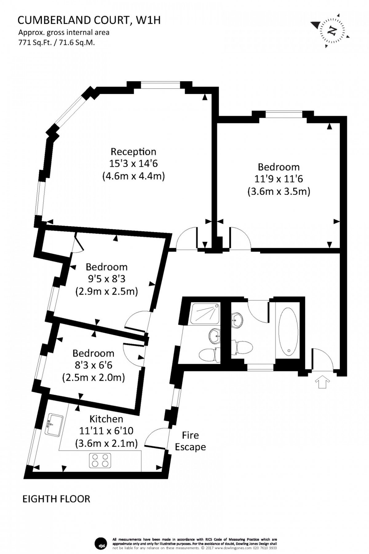 Great Cumberland Place, London floorplan