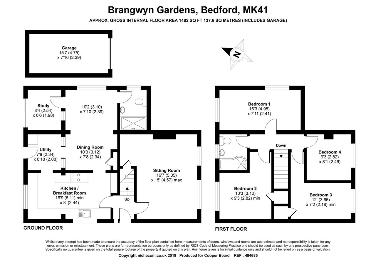 4 Bedrooms Detached house for sale in Brangwyn Gardens, Bedford MK41