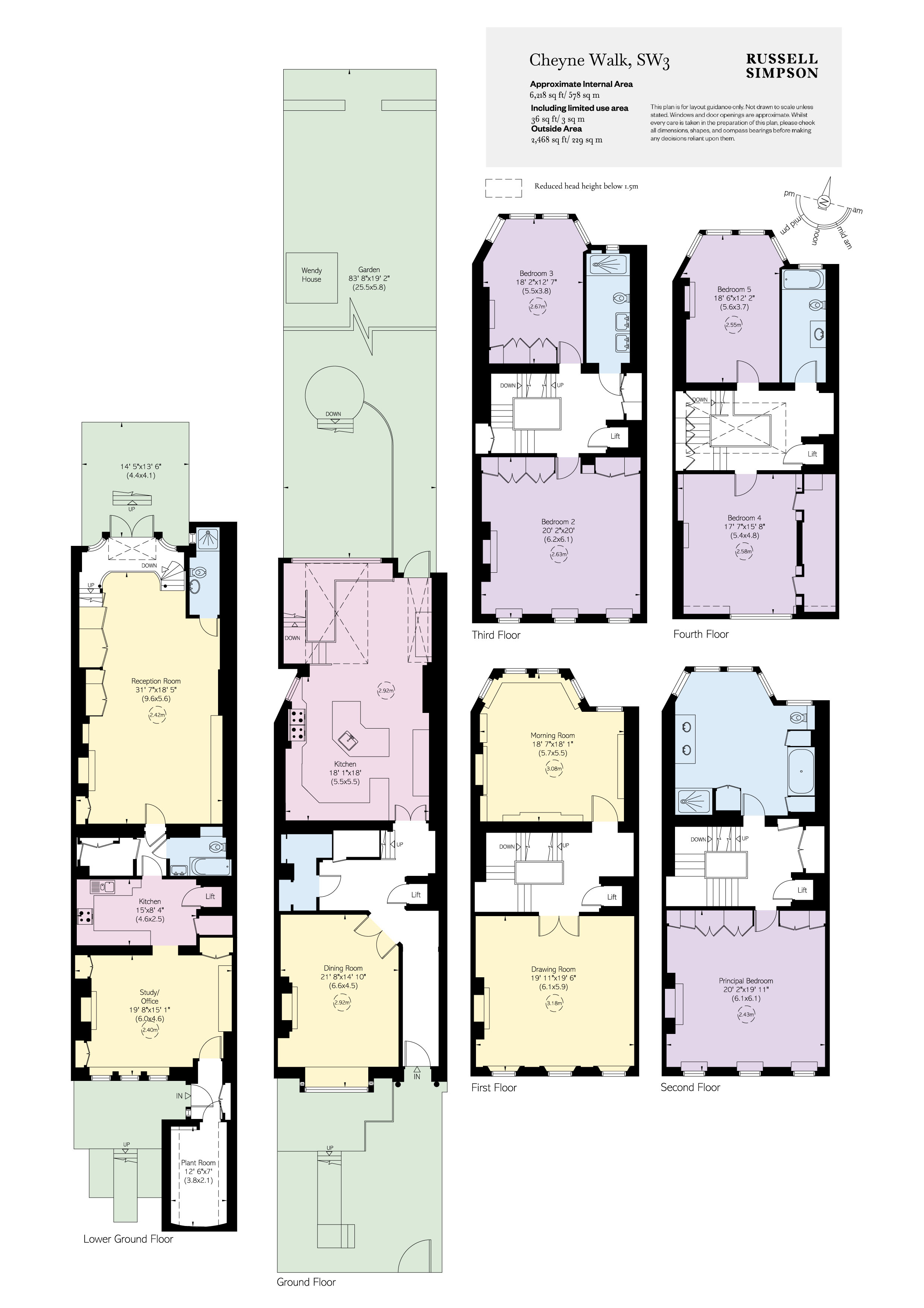 19, Cheyne Walk, Chelsea floorplan