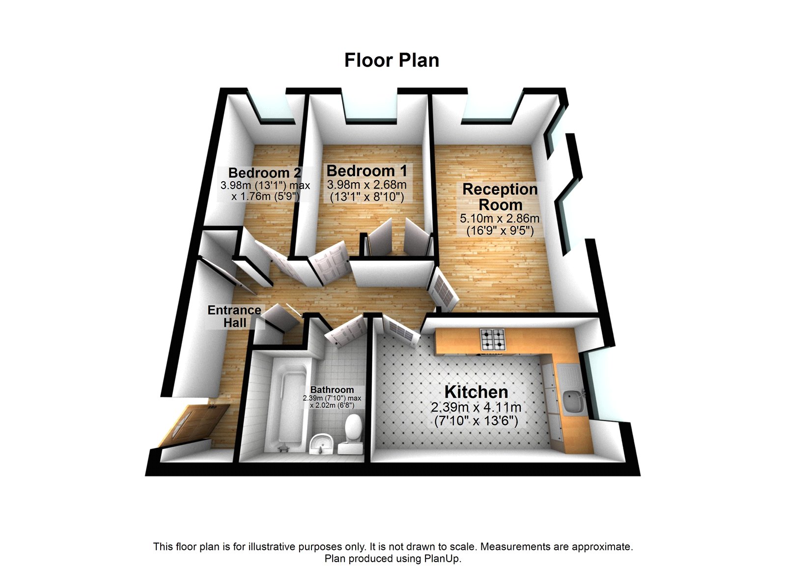 Flat M, 28, Courthill Road, London floorplan