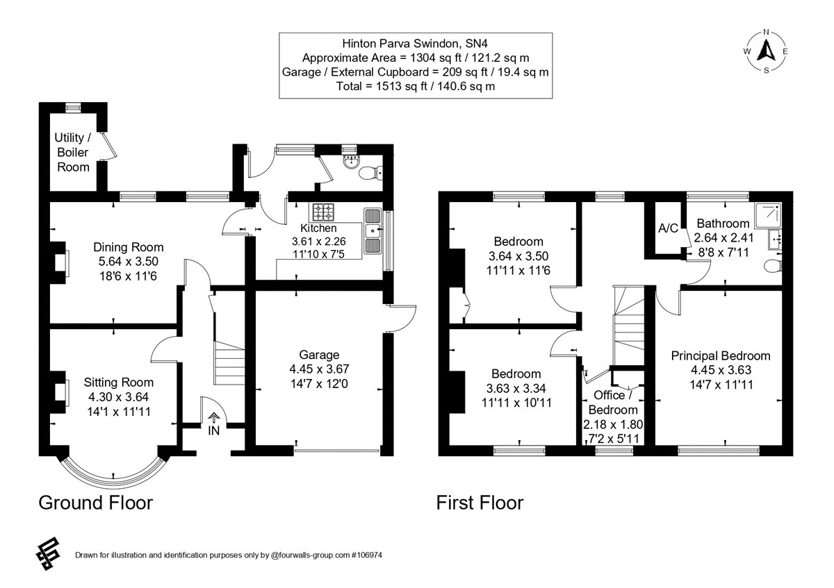 Lyndale,, Hinton Parva, Wiltshire floorplan