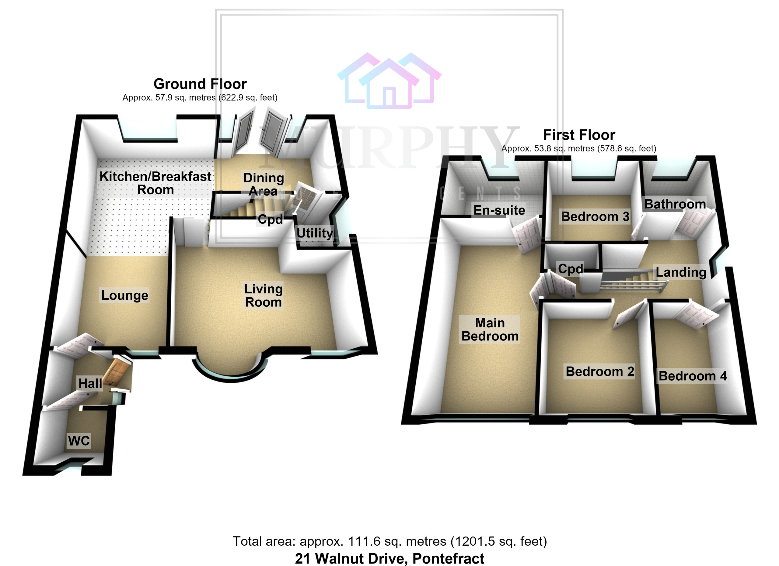 21 Walnut Drive, Pontefract floorplan