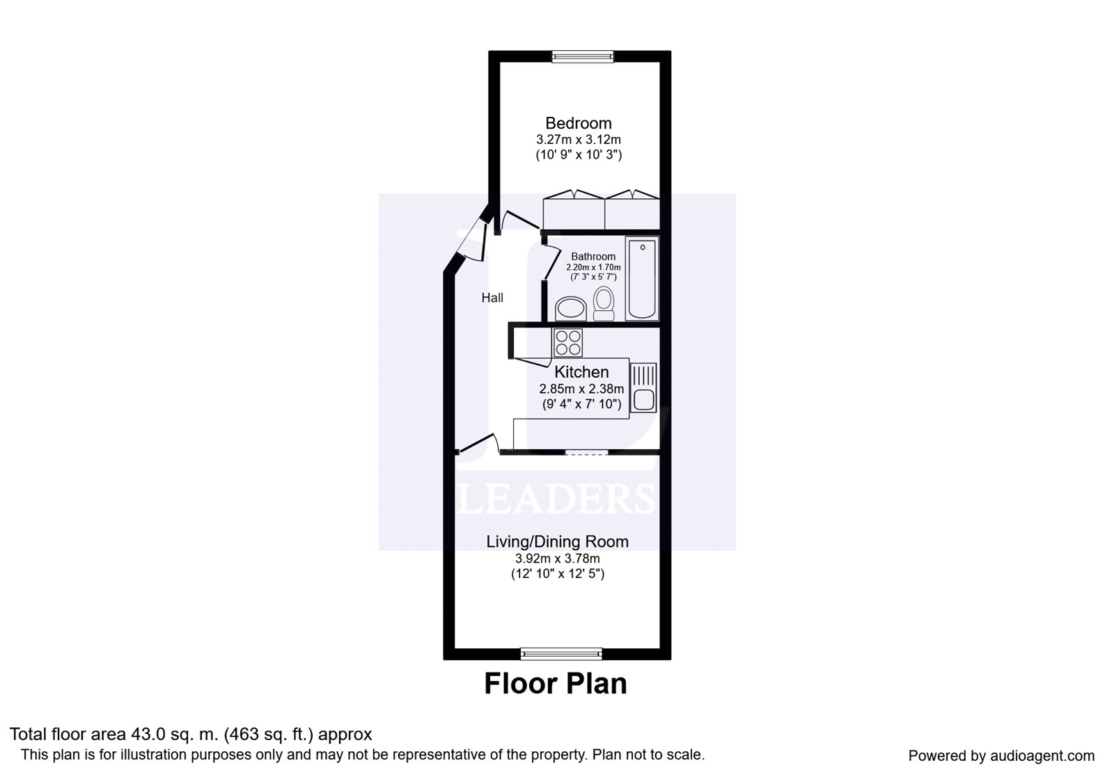 Flat 2 Adam & Eve Court,, Adam & Eve Street, Cambridge floorplan