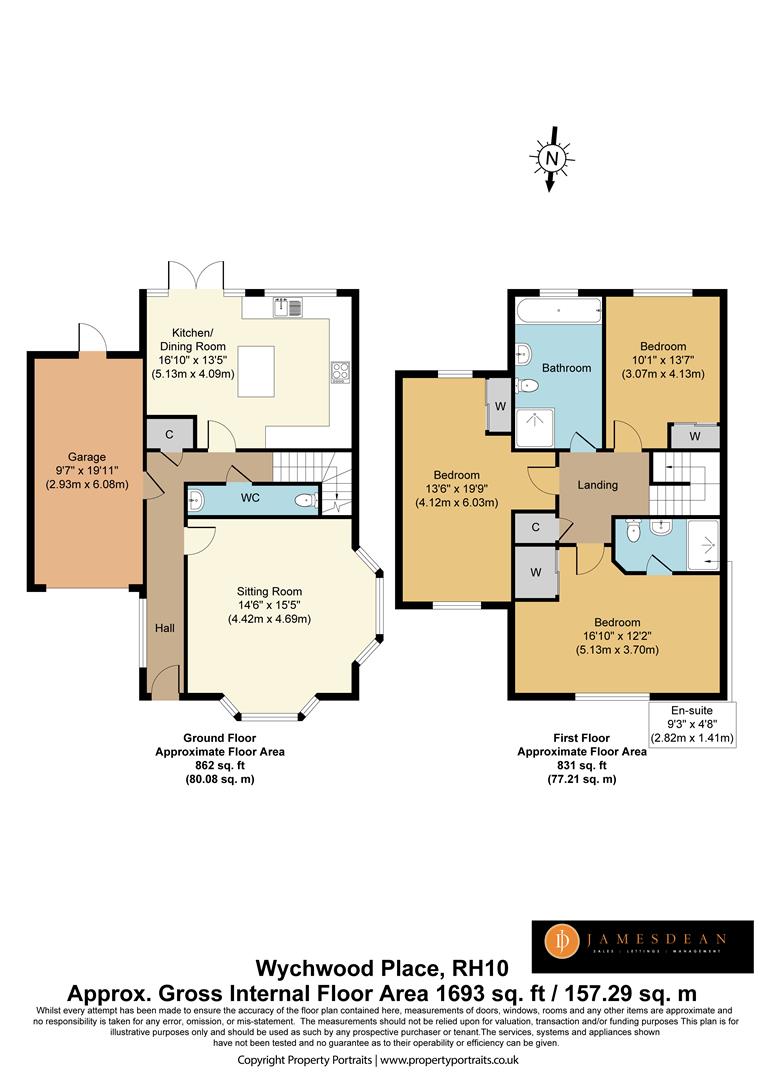 13, Wychwood Place, Crawley floorplan