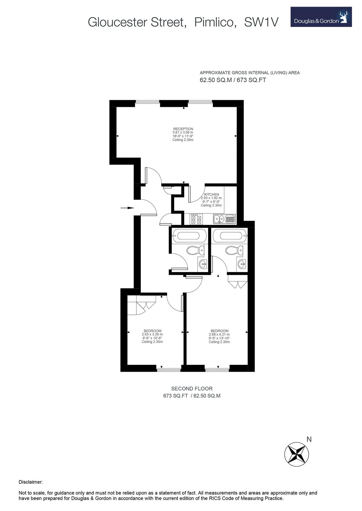 2 Bedrooms Flat for sale in Gloucester Street, London SW1V