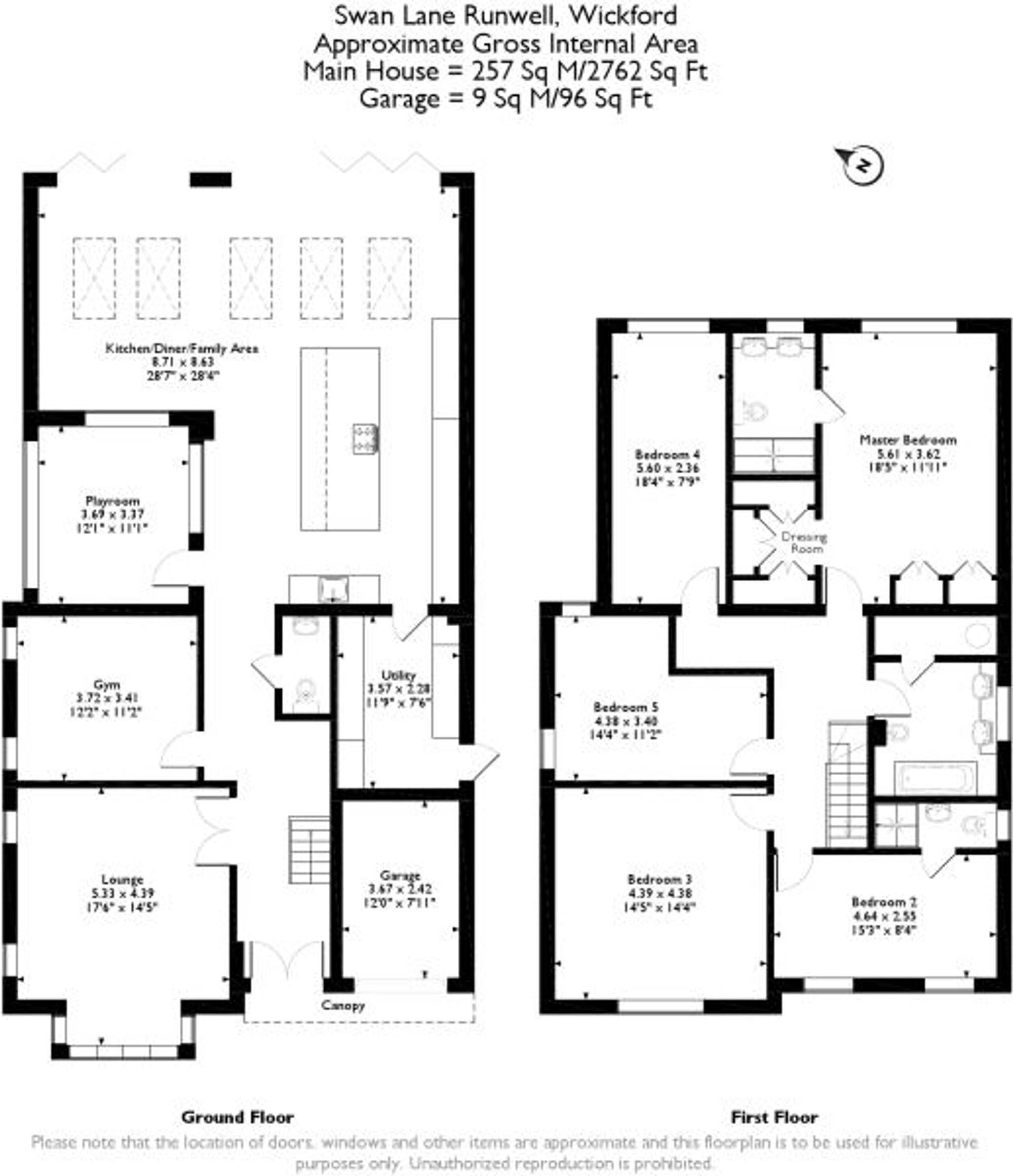 114 Swan Lane, Wickford floorplan
