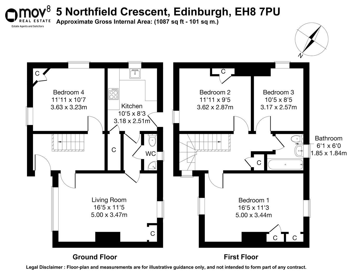 Northfield Crescent, Northfield, Edinburgh EH8, 4 bedroom semidetached
