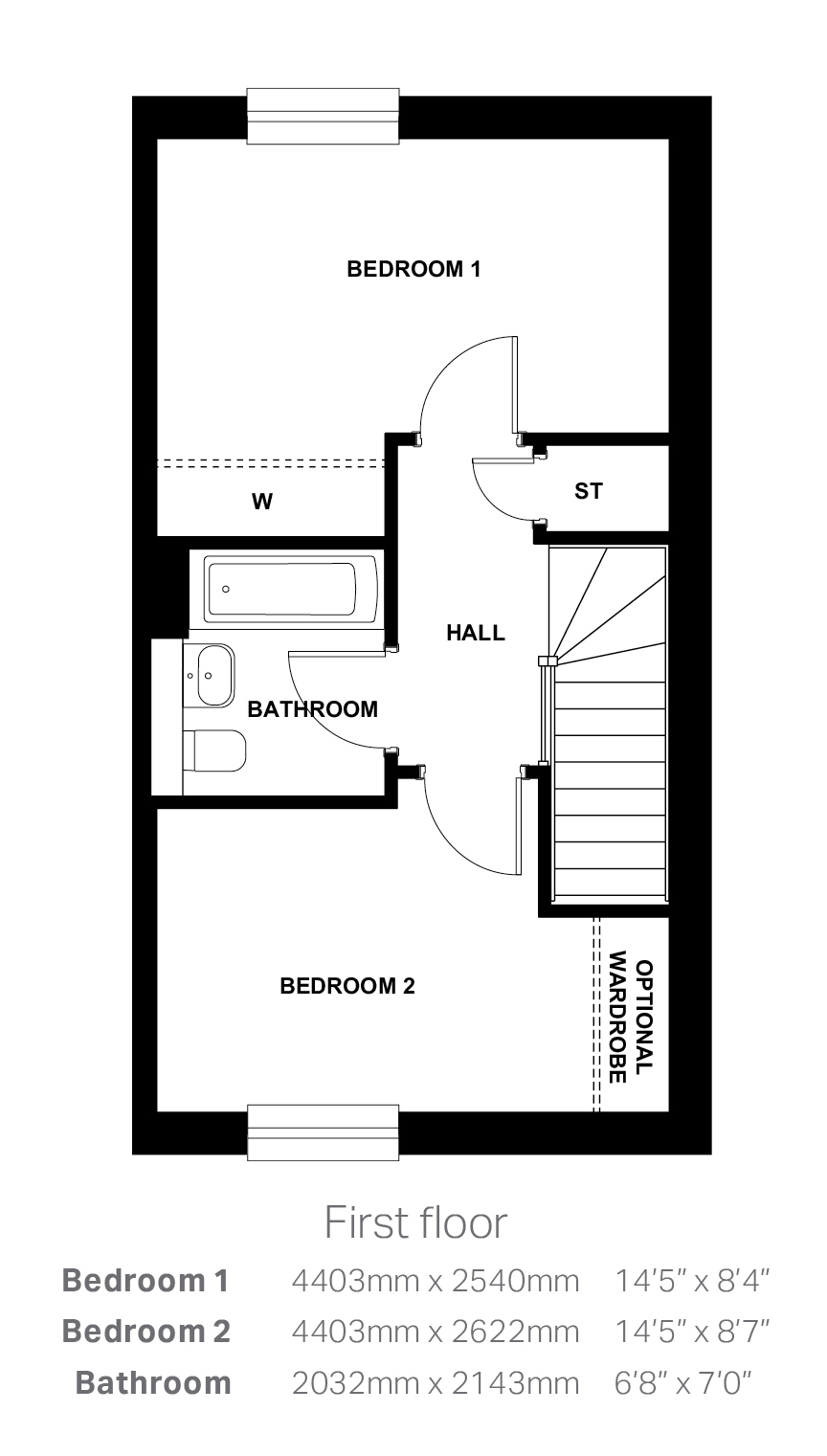 Plot 2, Aberdour Mid Terrace, Main Street, Dechmont floorplan
