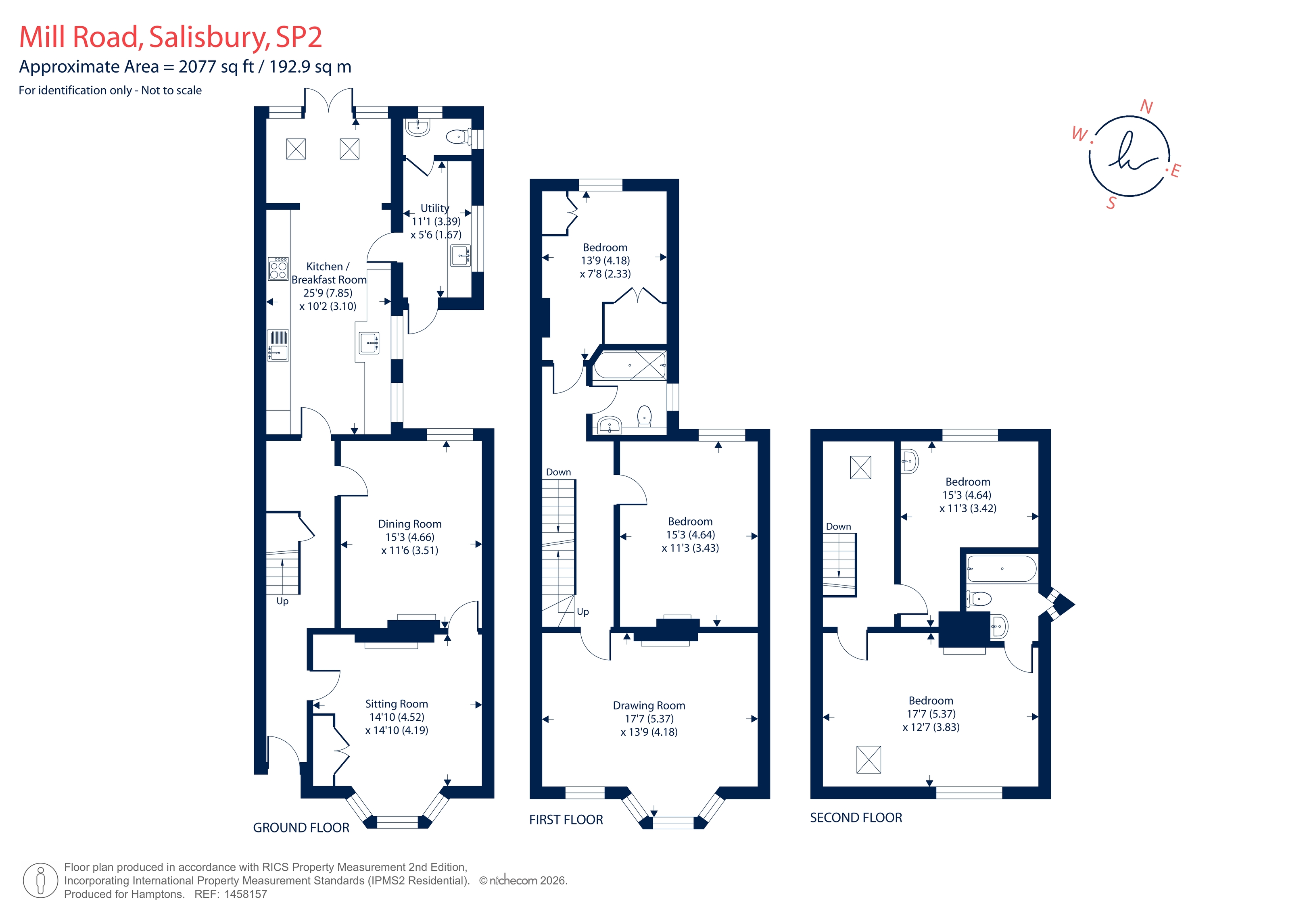 16, Mill Road, Salisbury floorplan