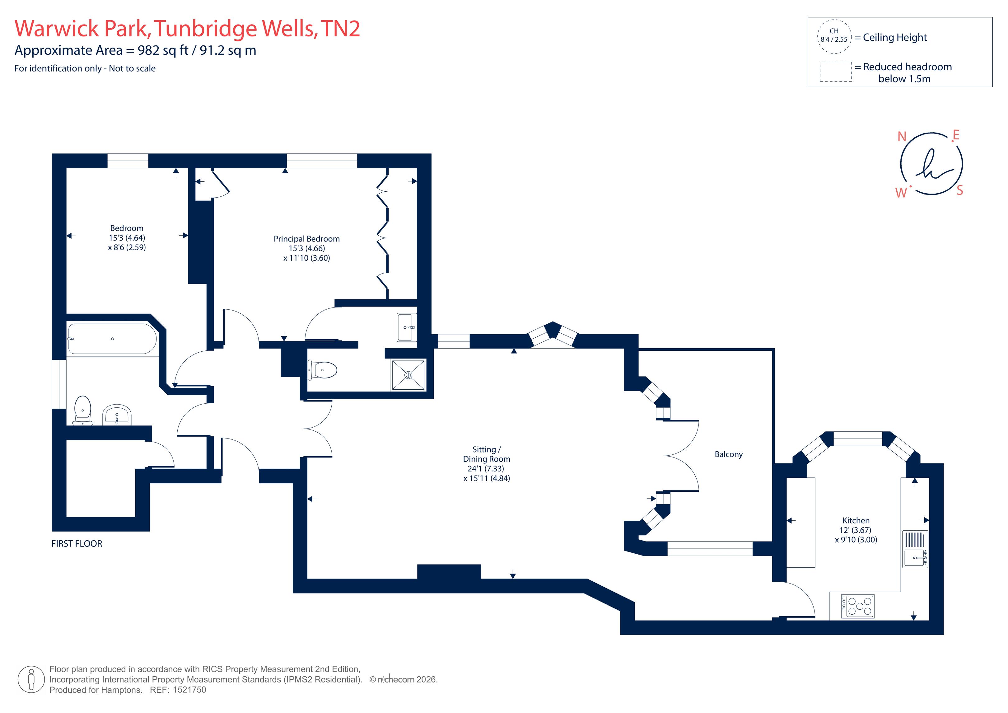Warwick Park, Tunbridge Wells floorplan