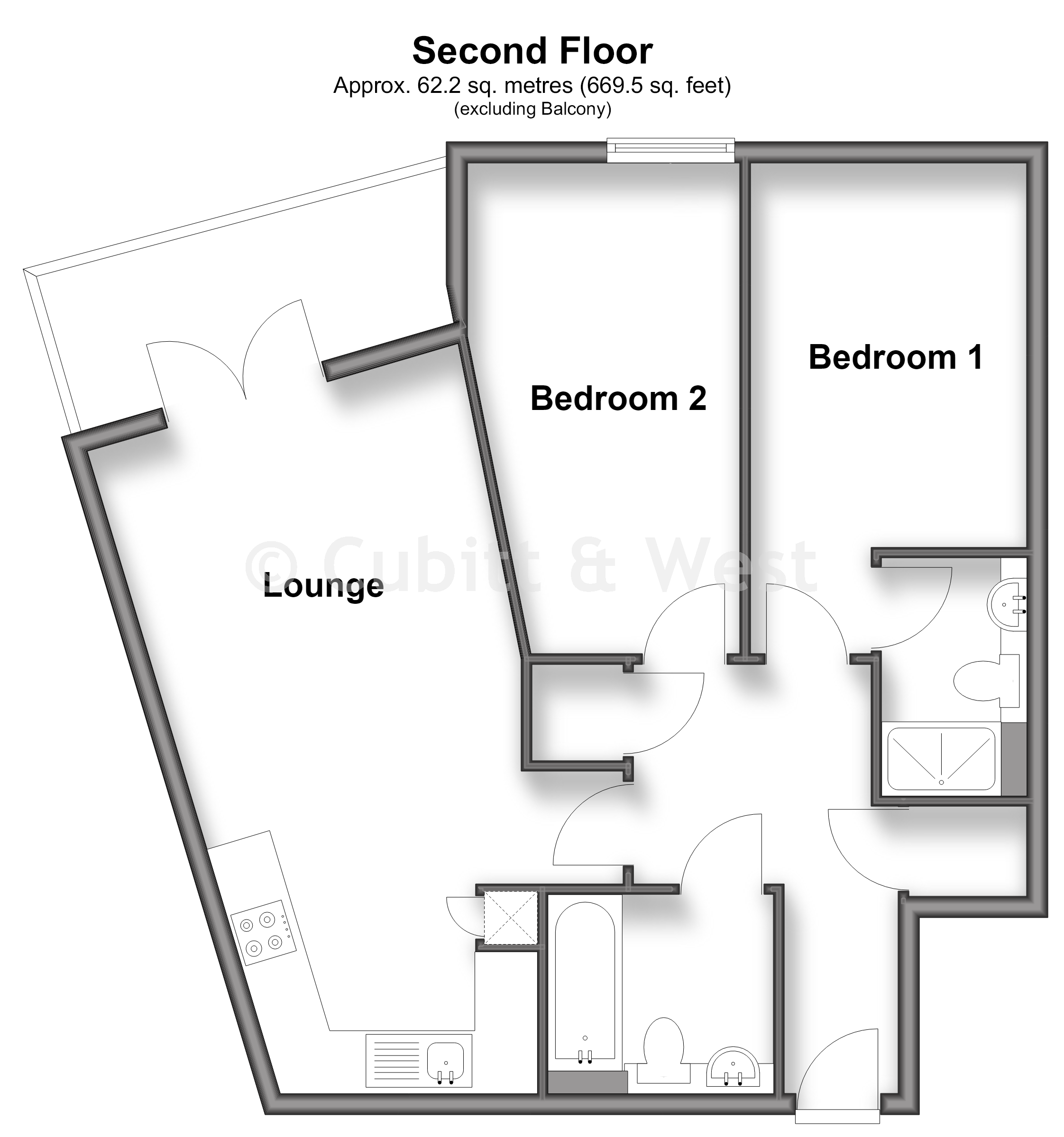 Woodfield Lodge, Woodfield Road, Crawley floorplan