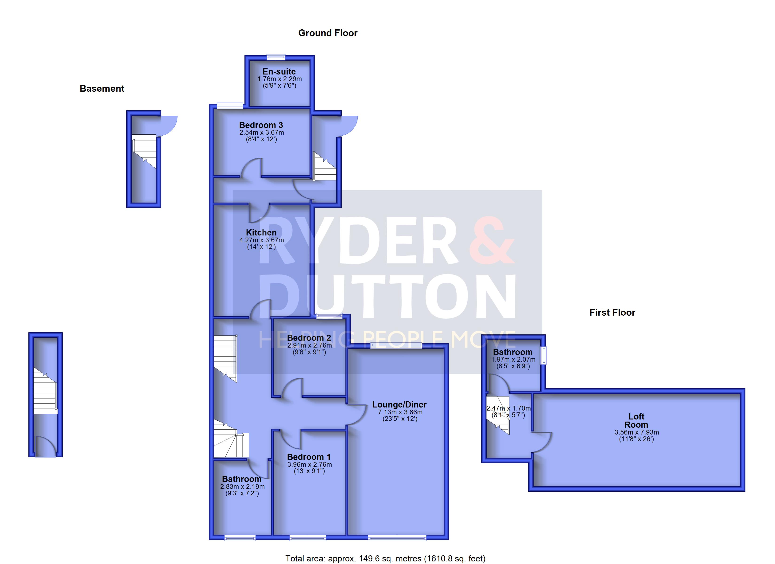 99, Waterloo Road, Manchester floorplan