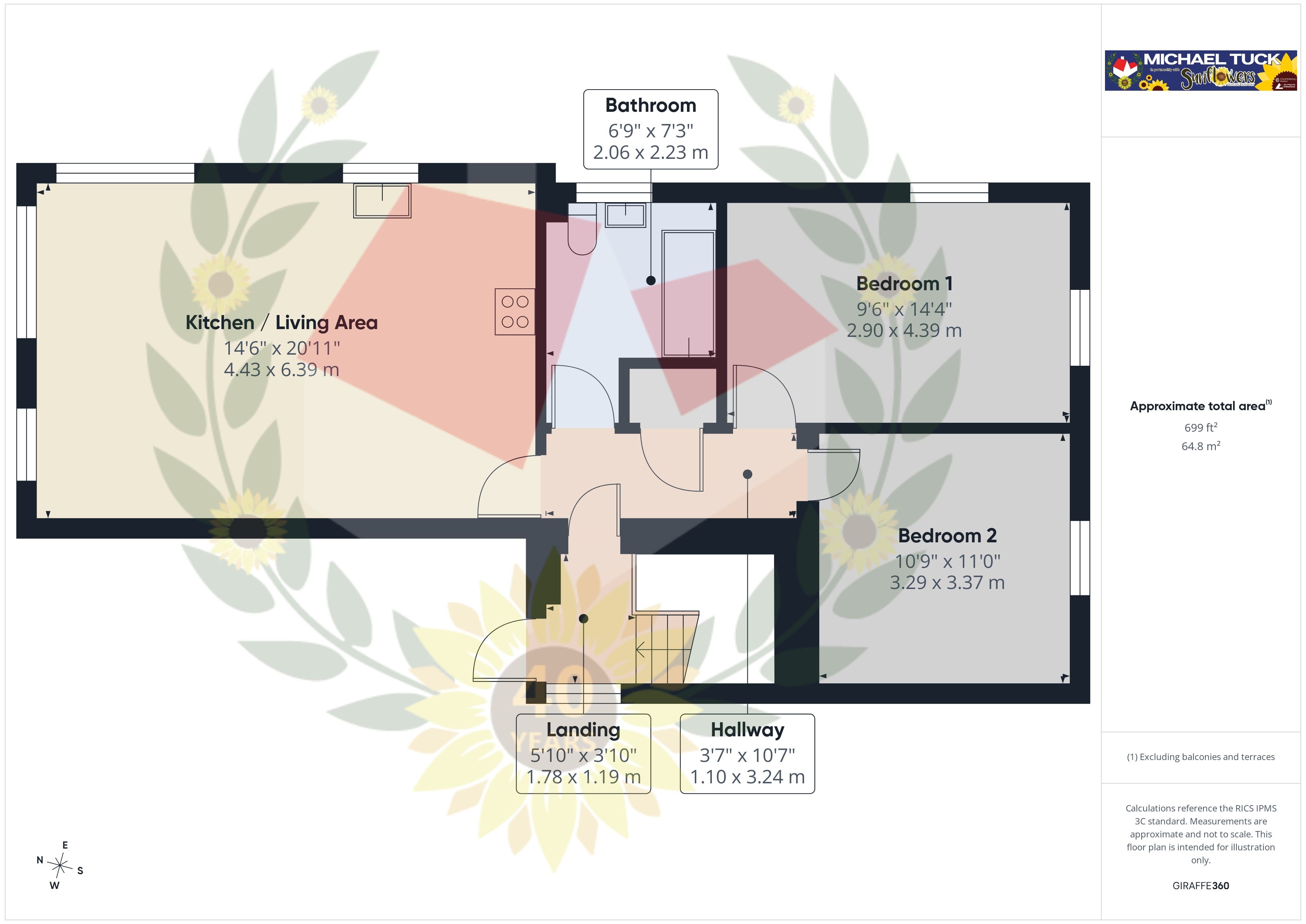 Apartment 1, Michaels House, 1 School Lane, Gloucester floorplan