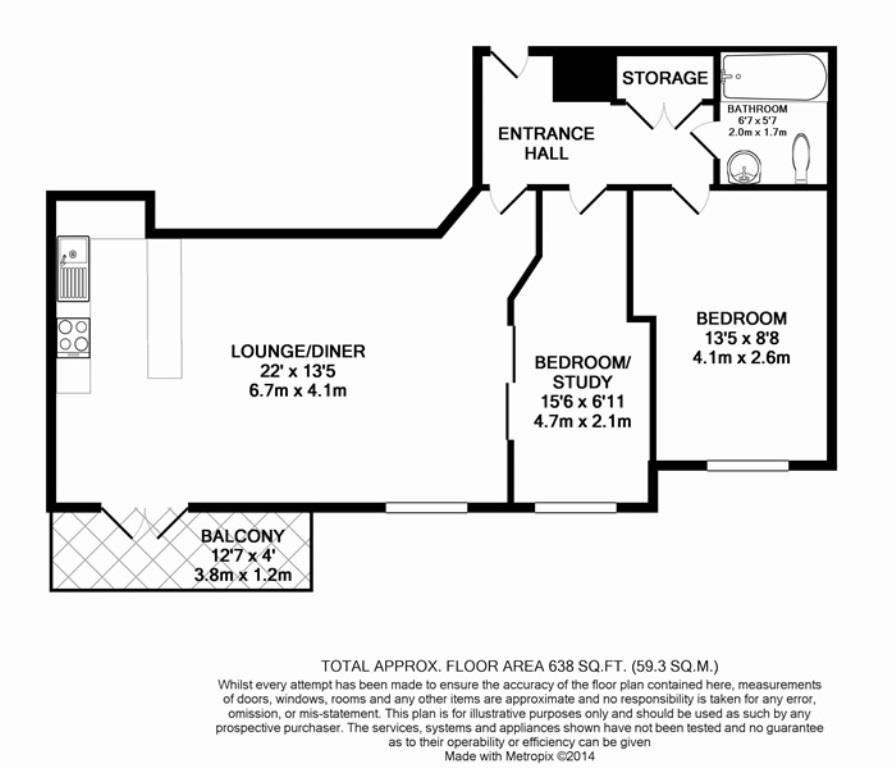 1 Bedrooms Flat to rent in Jefferson House, Park Lodge Avenue, West Drayton UB7