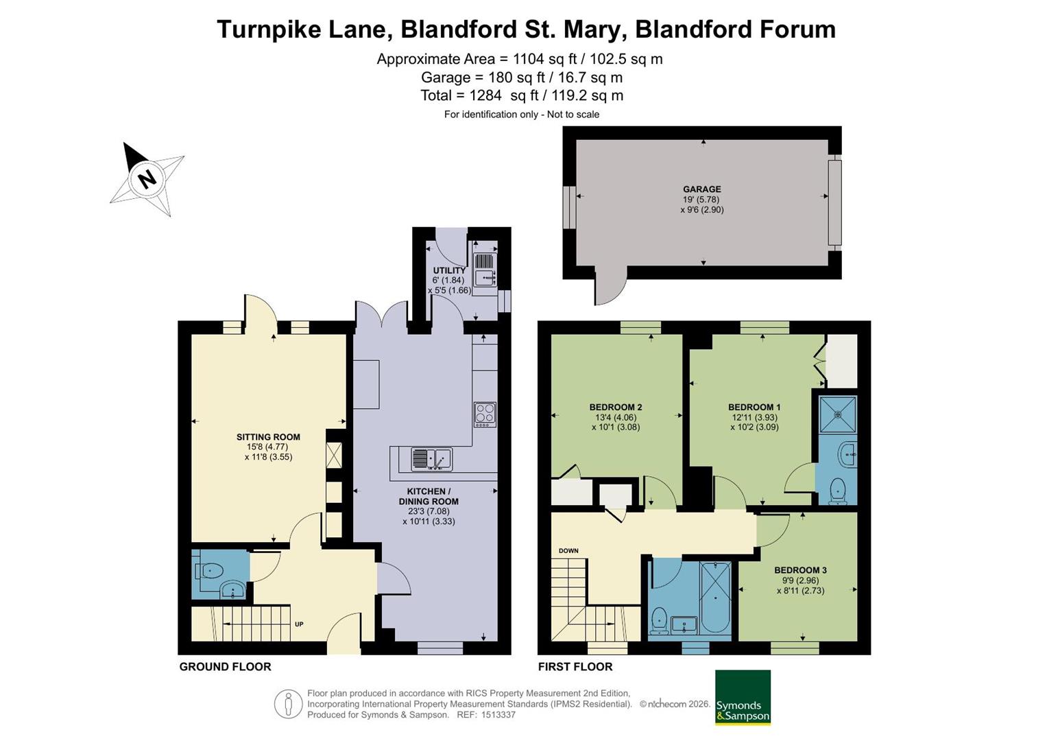 11, Turnpike Lane, Blandford Forum floorplan