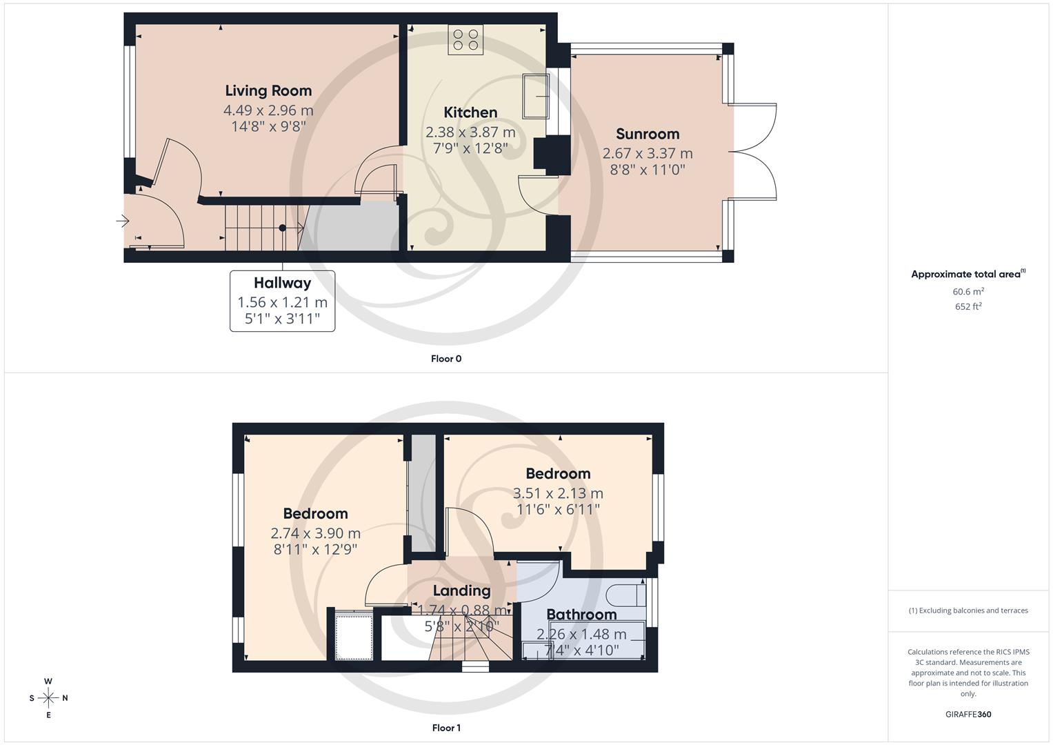 40, Elm Tree Close, Leeds floorplan