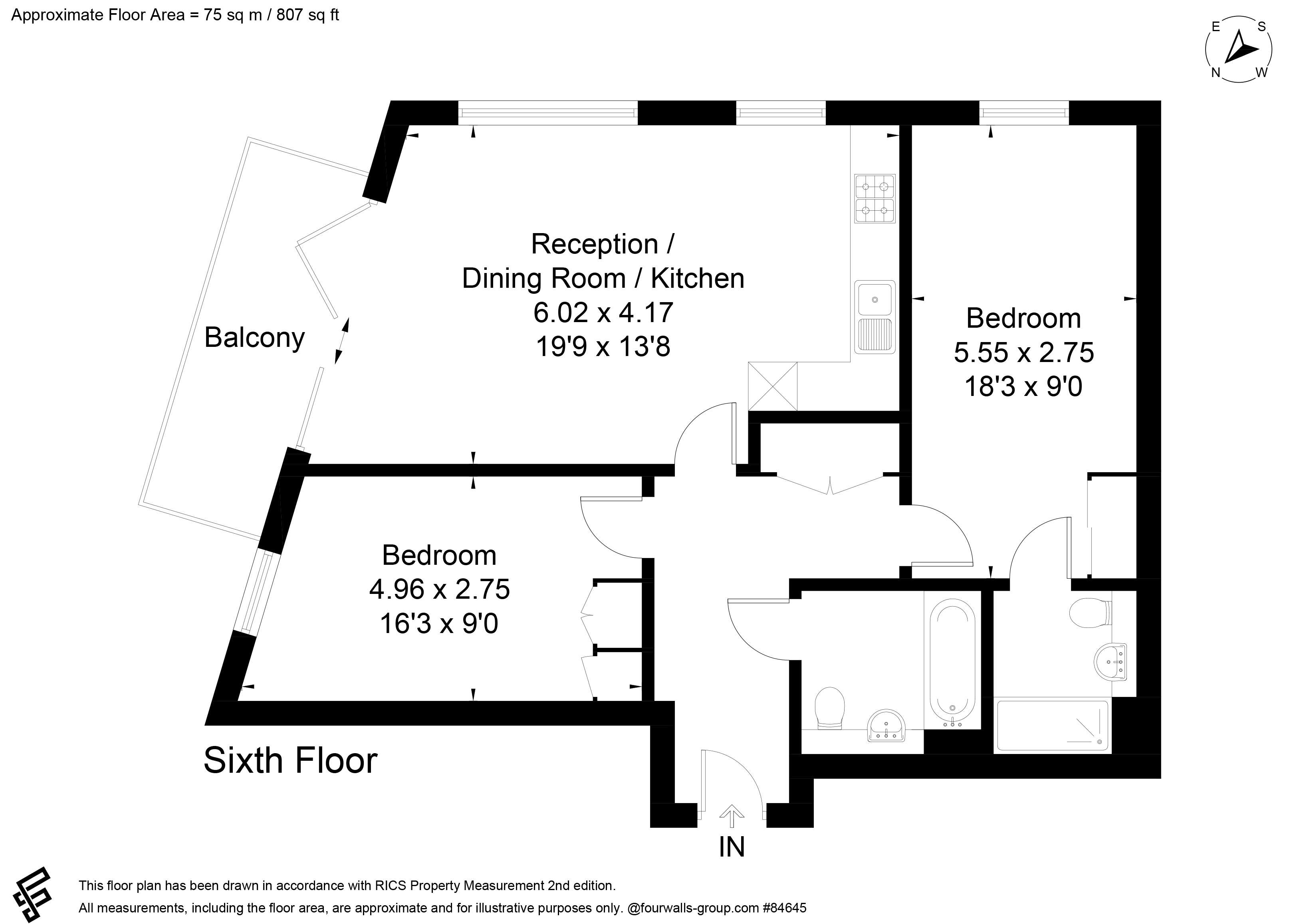 Waterway Building, 12 Hart Yard, Bow, London floorplan