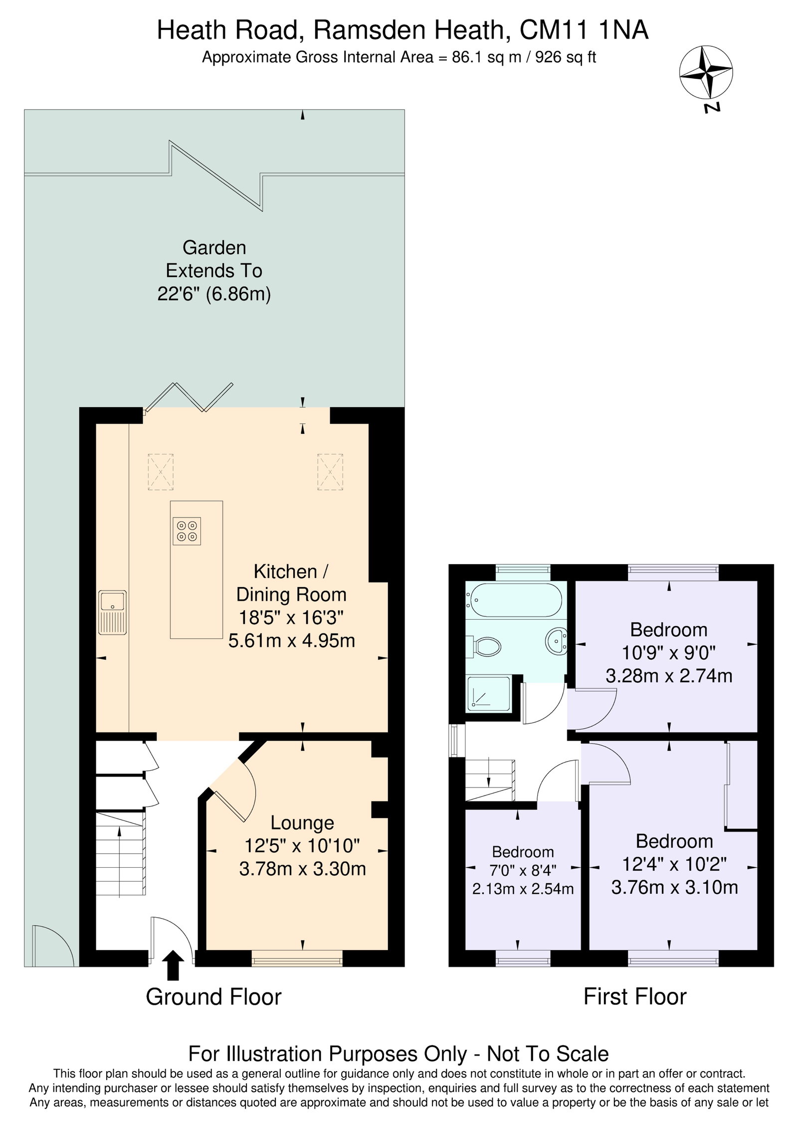 19, Heath Road, Billericay floorplan