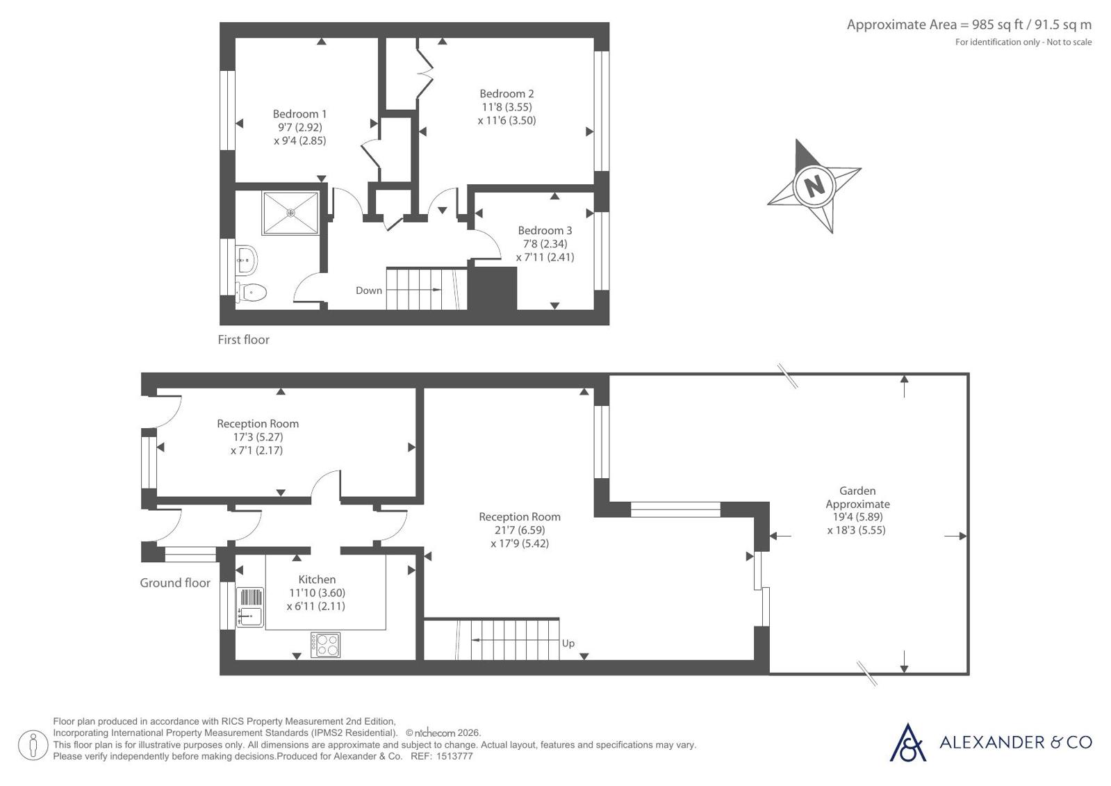 7, Dale Close, Bedfordshire floorplan