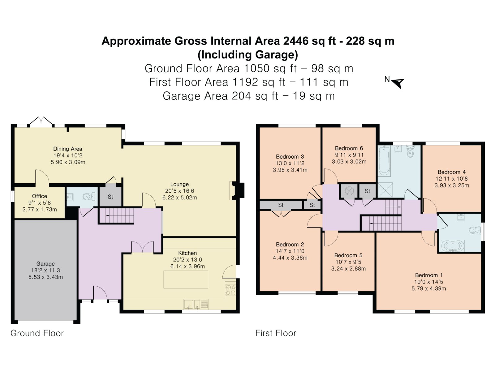6, High Ridge, Cuffley floorplan