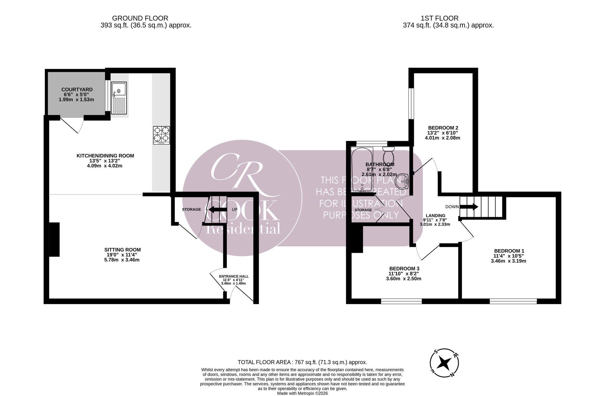 7 Hewlett Place, Cheltenham floorplan