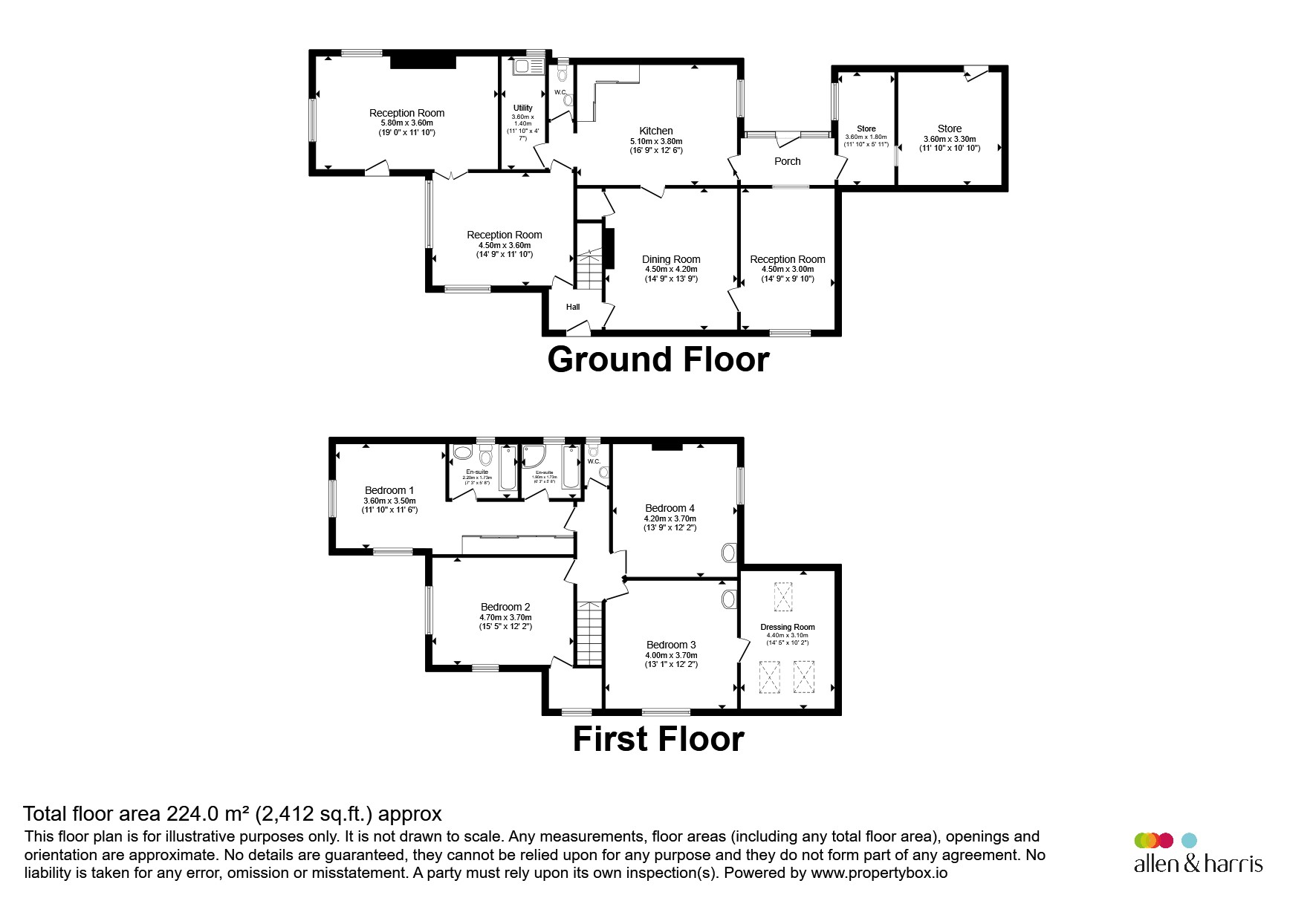 Keyford Farmhouse, Lower Keyford, Frome floorplan