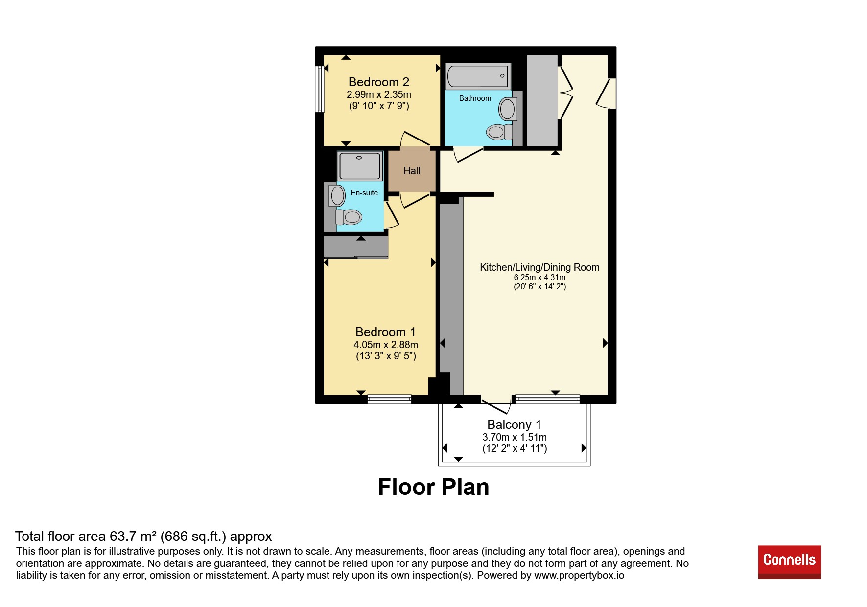 17, Buxton House, Oxhey Drive, Watford floorplan