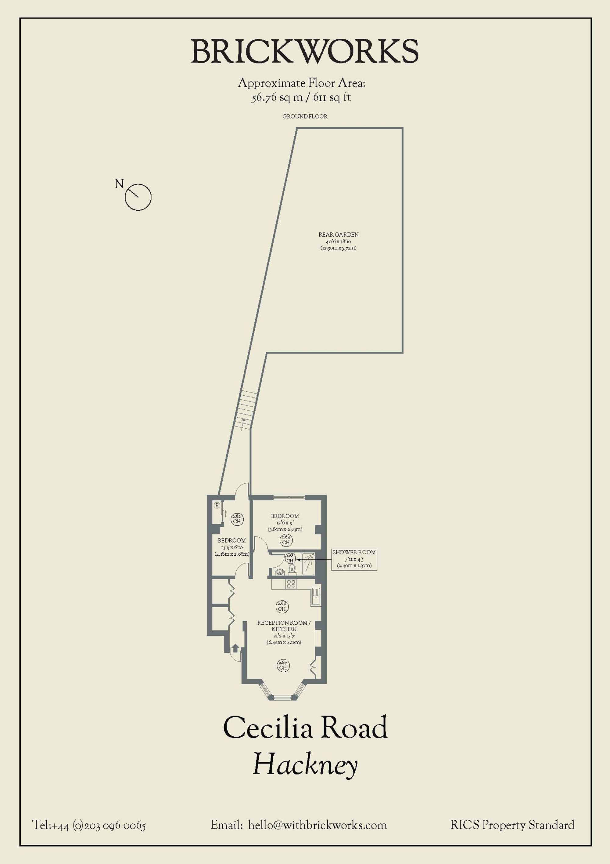 Flat 2, 100 Cecilia Road, London floorplan