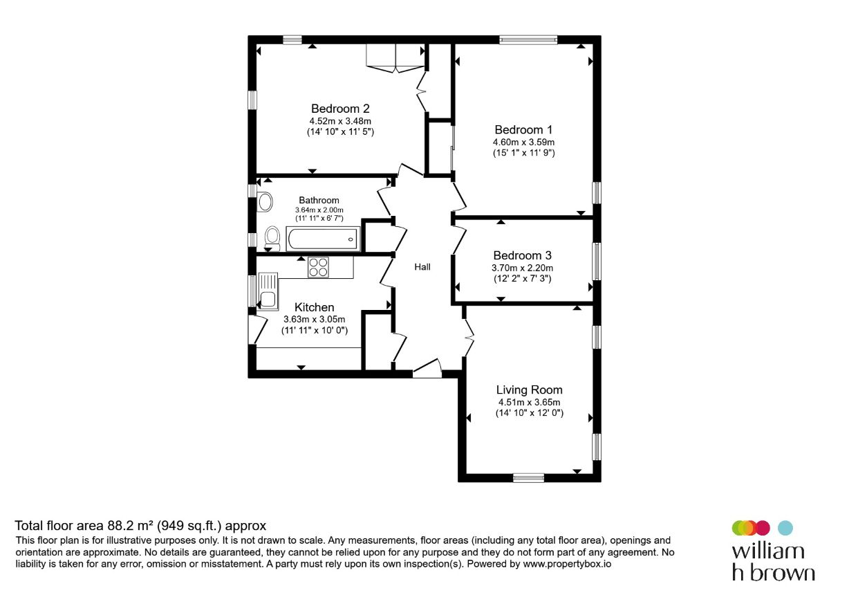 Flat 1, Holland House, Skelmersdale Road, Clacton-On-Sea floorplan