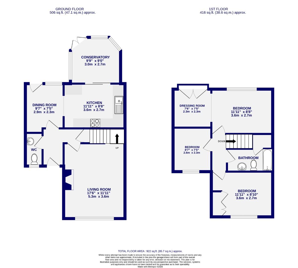 8, The Chestnuts, York floorplan