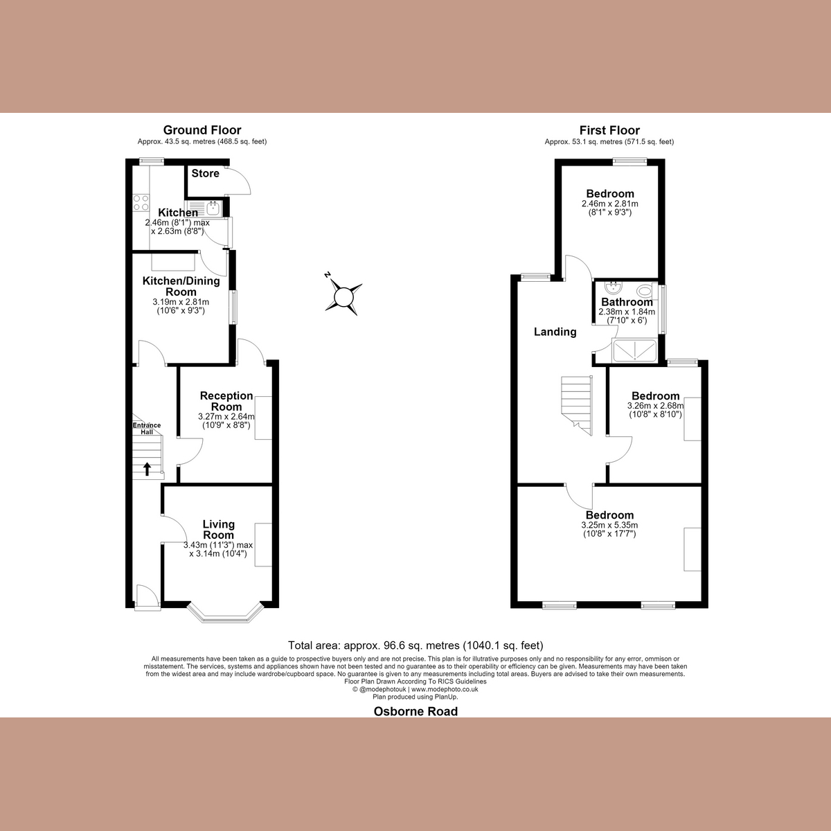 13, Osborne Road, Westcliff-on-sea floorplan