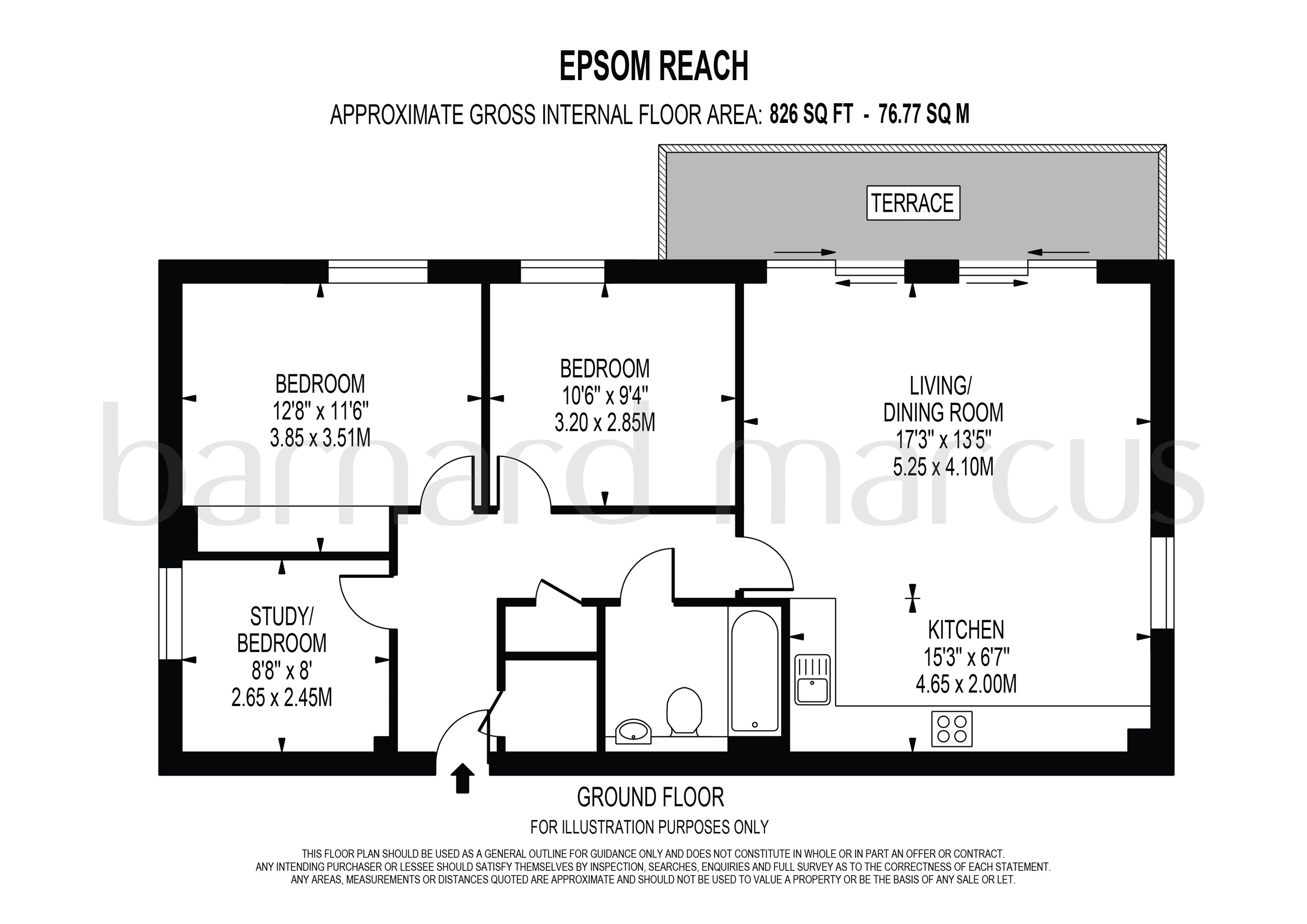 Epsom Reach, East Street, Epsom KT17, 3 bedroom flat for sale