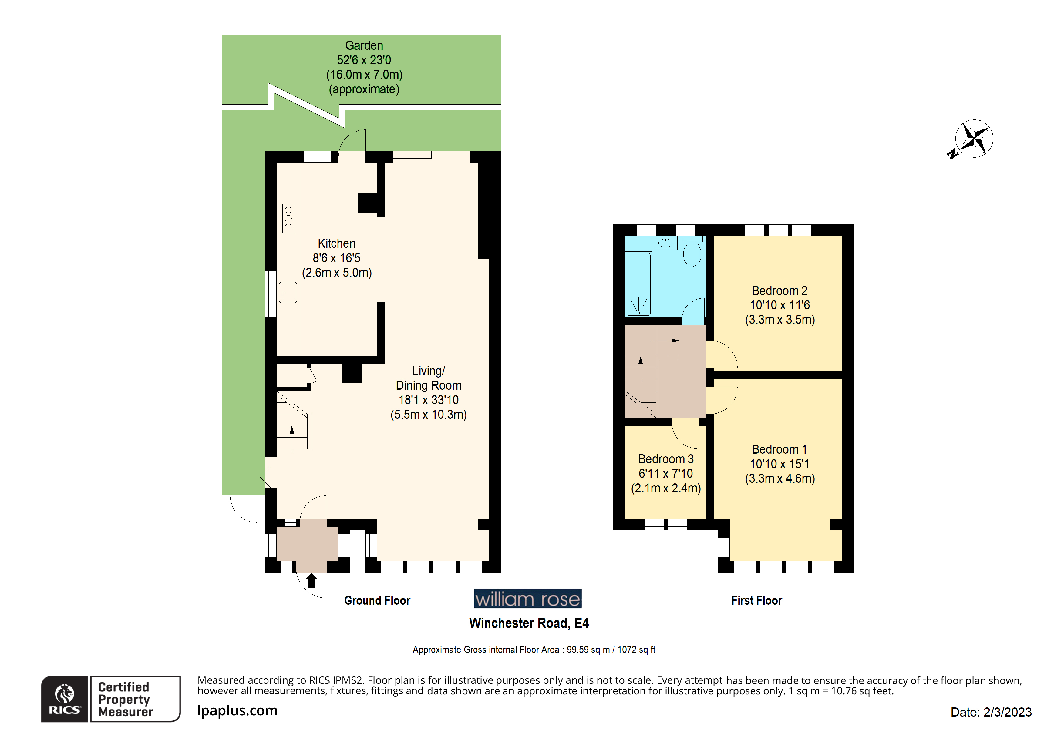 Winchester Road, Highams Park, London E4, 3 bedroom semidetached house