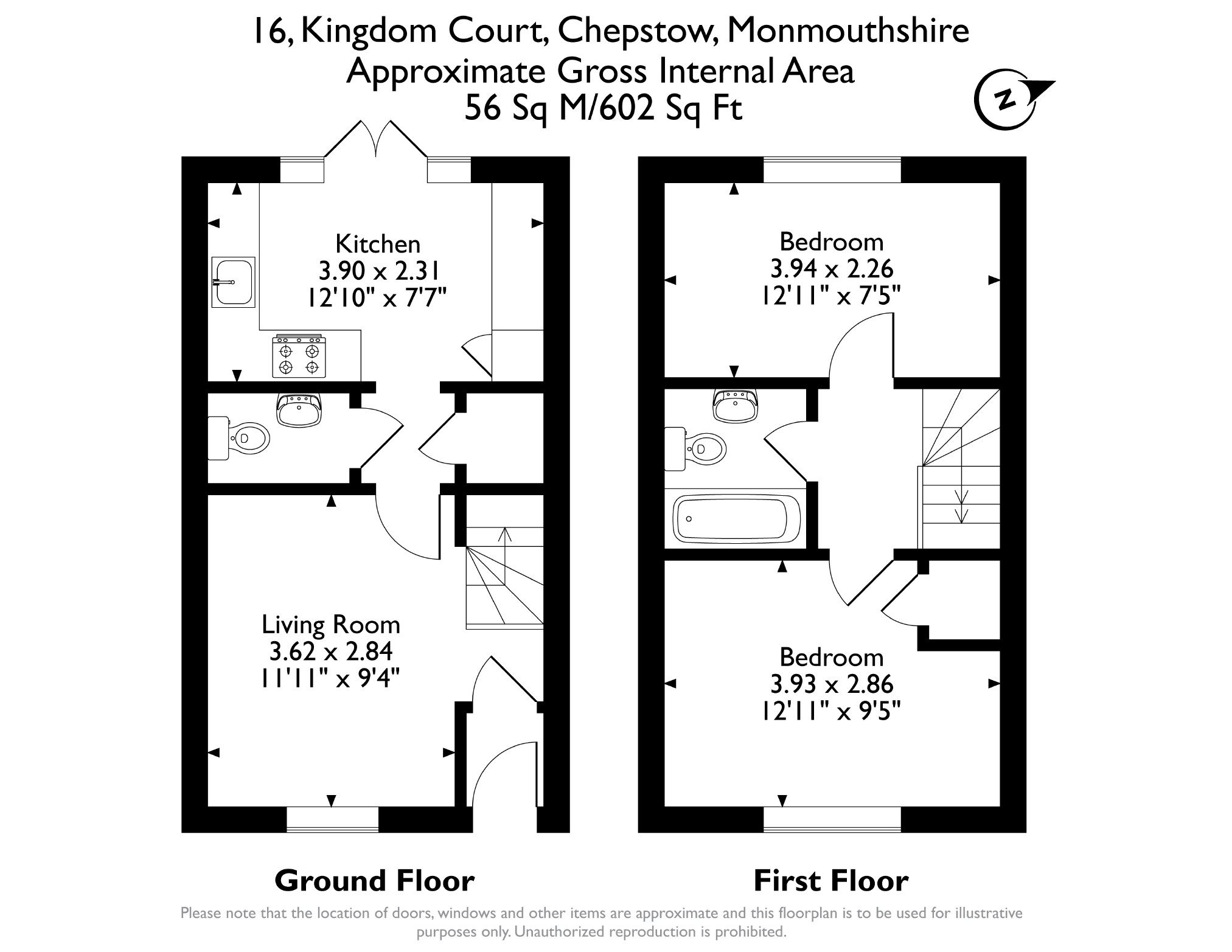 16, Kingdom Court, Chepstow floorplan