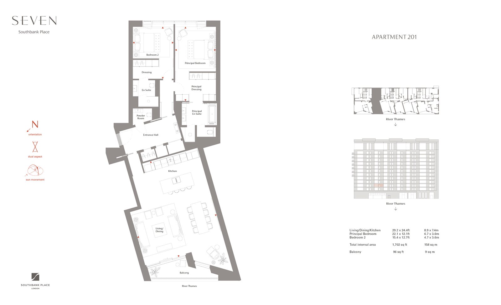 Apartment 201,, SEVEN, 7 Belvedere Road floorplan