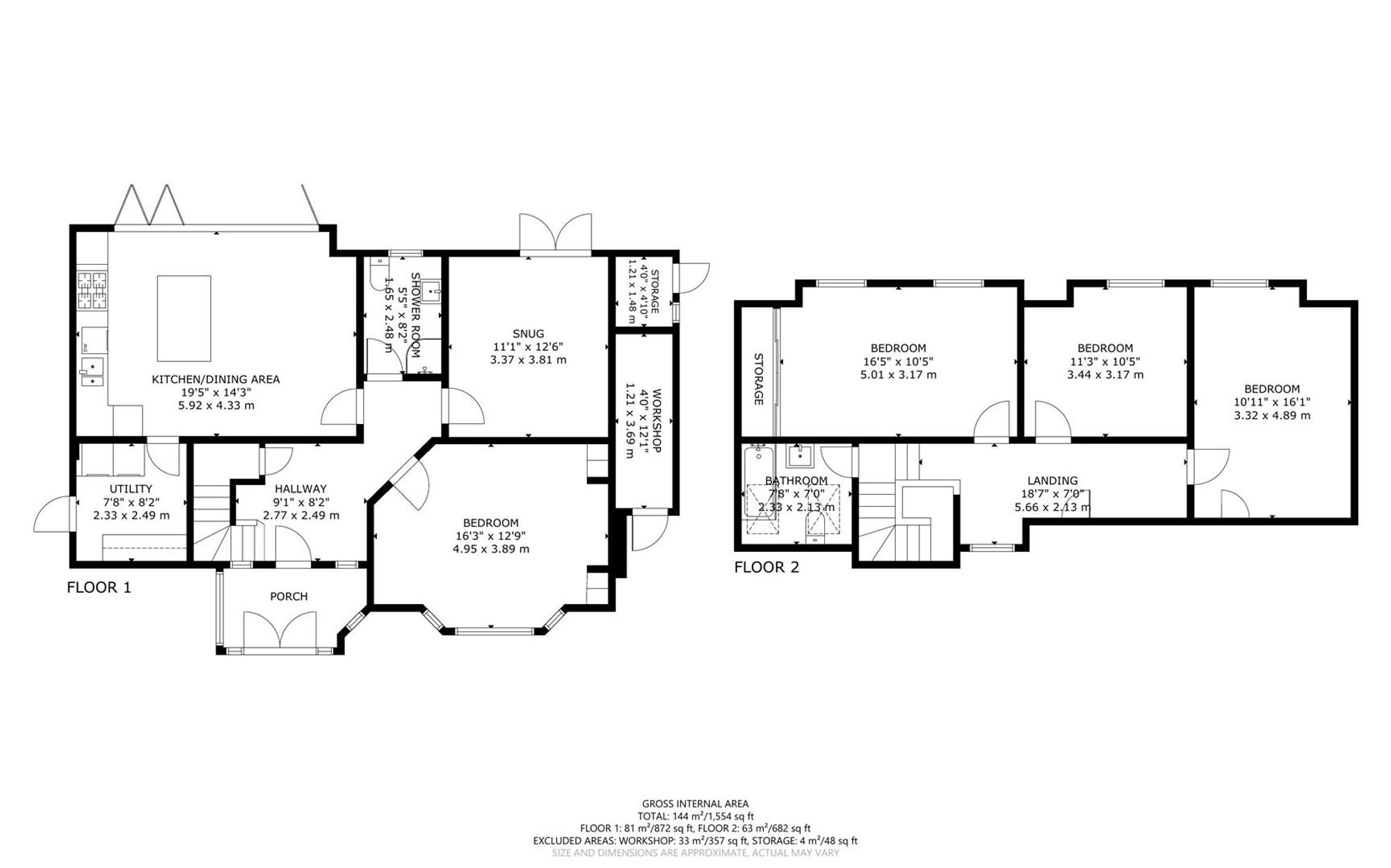 9 Thurrock Close, Eastbourne floorplan