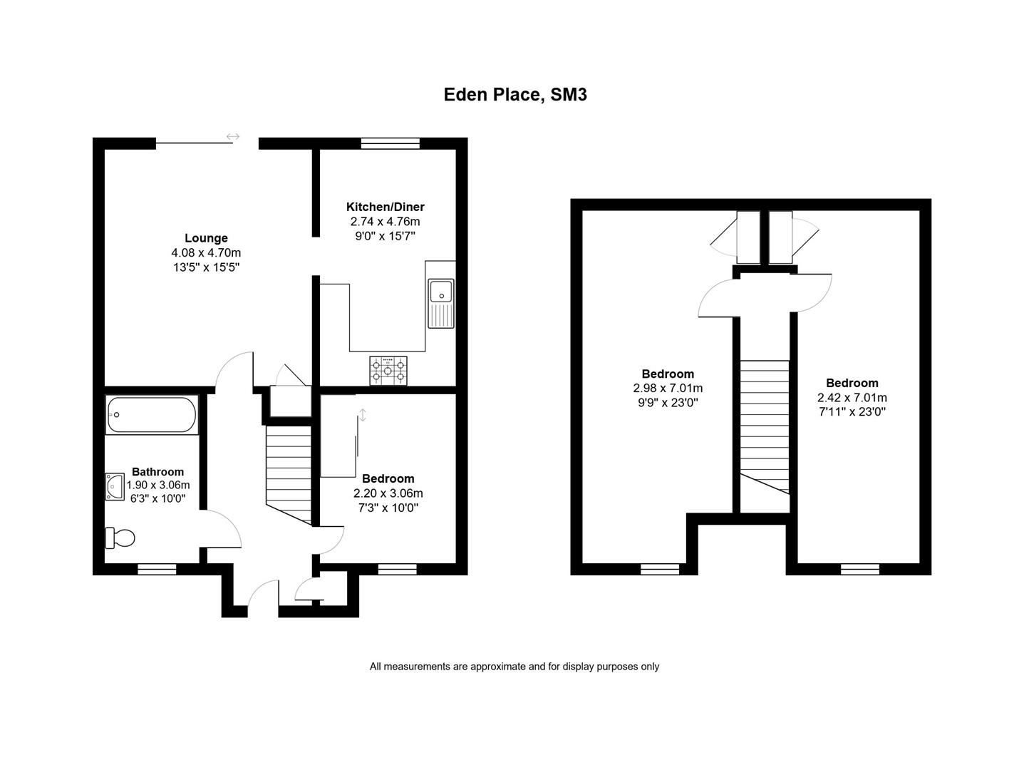 2 Eden Place, London Road, Cheam floorplan